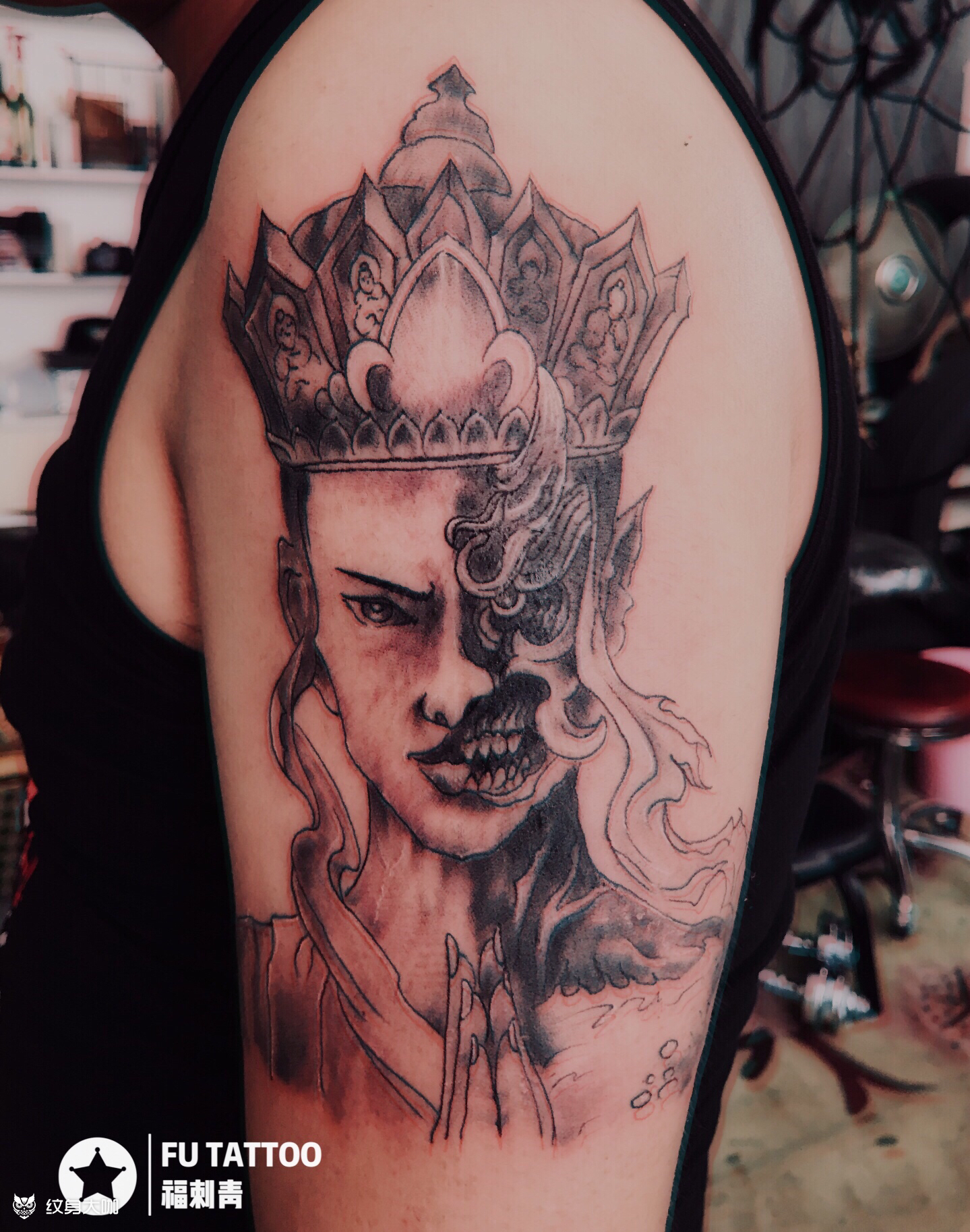 纹身图案手稿图片_冯福荣的纹身作品集