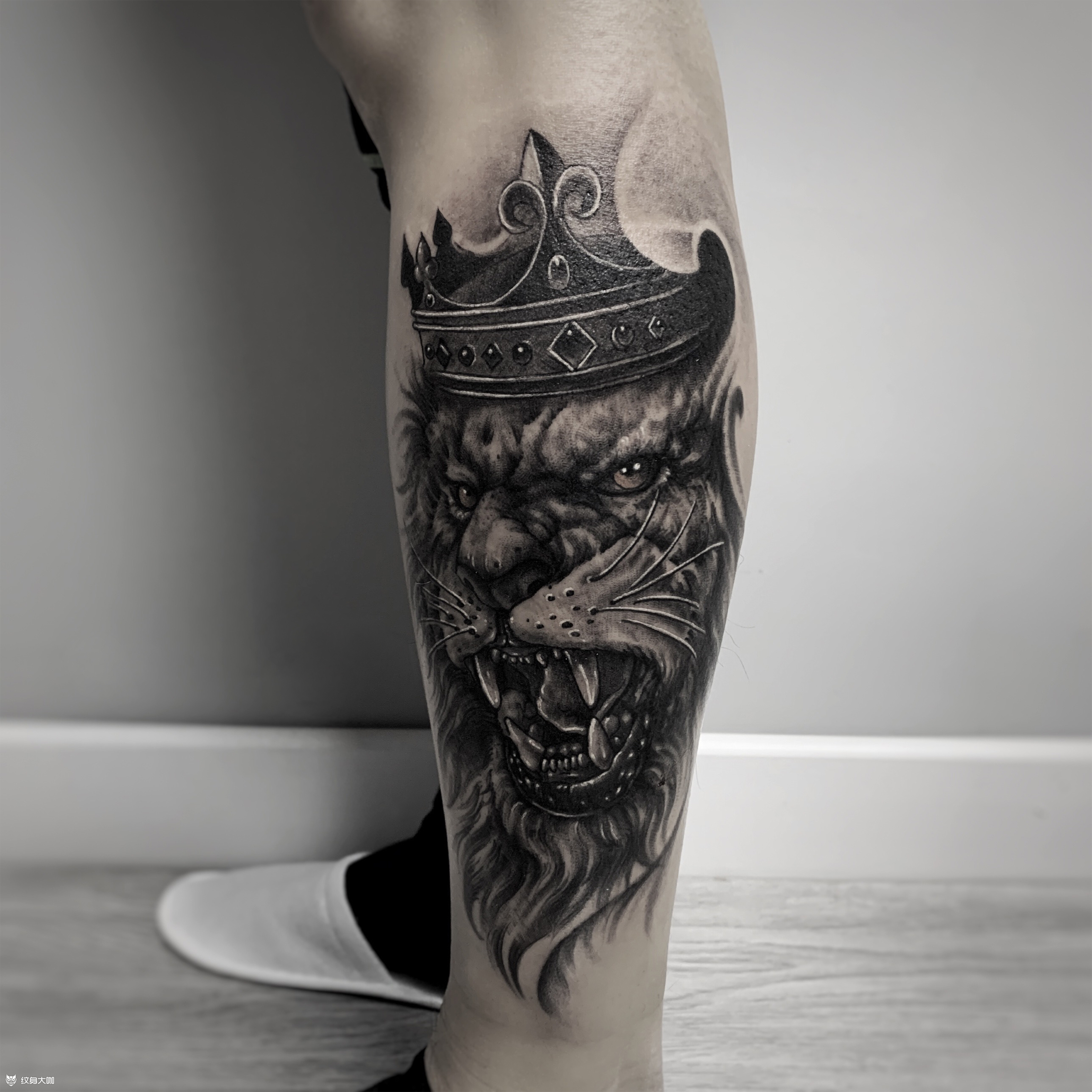 狮王_纹身图案手稿图片_晓鹏的纹身作品集