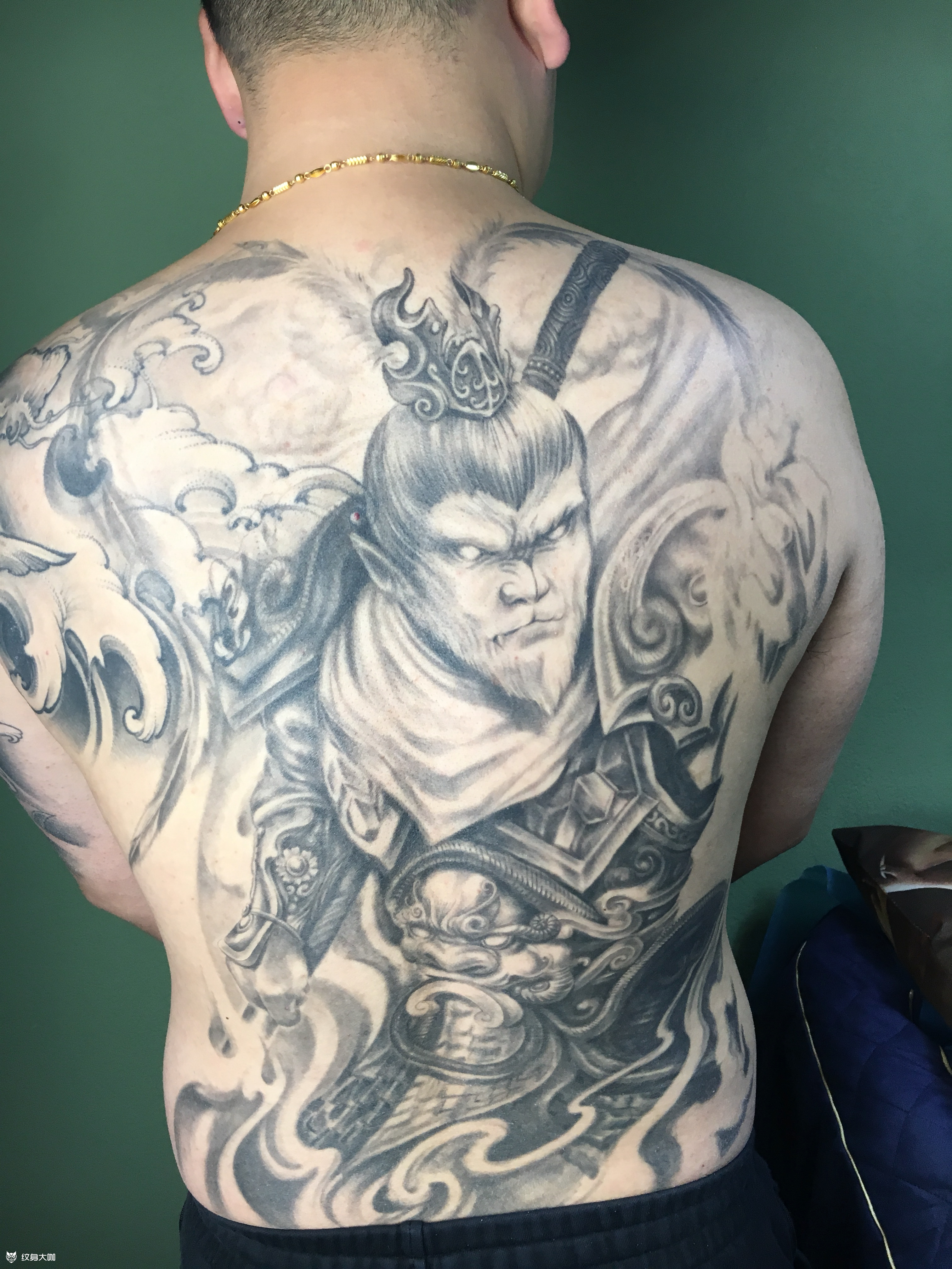满背猴子_纹身图案手稿图片_叶强的纹身作品集