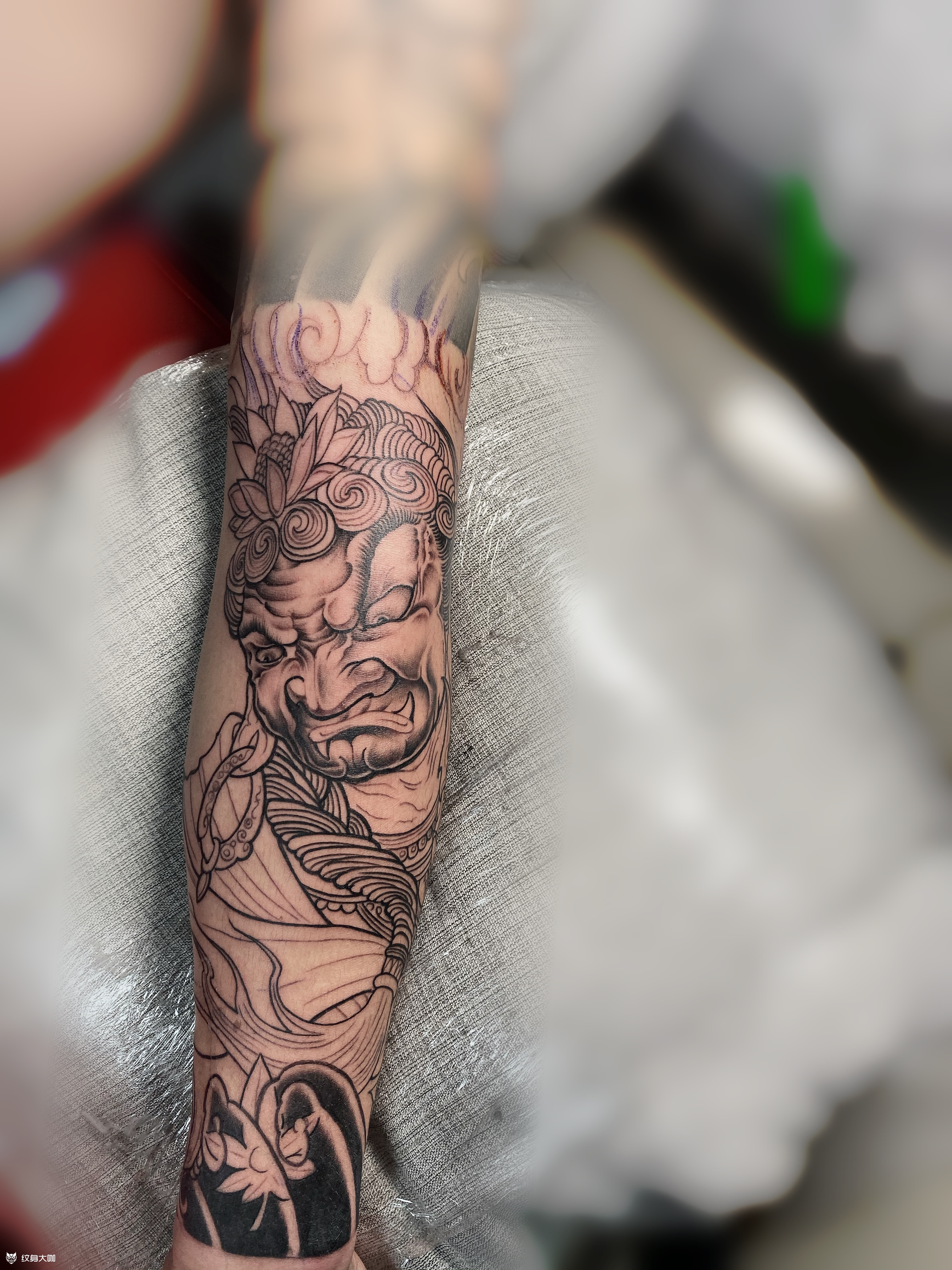 不动明王_纹身图案手稿图片_tattoo 宸的纹身作品集