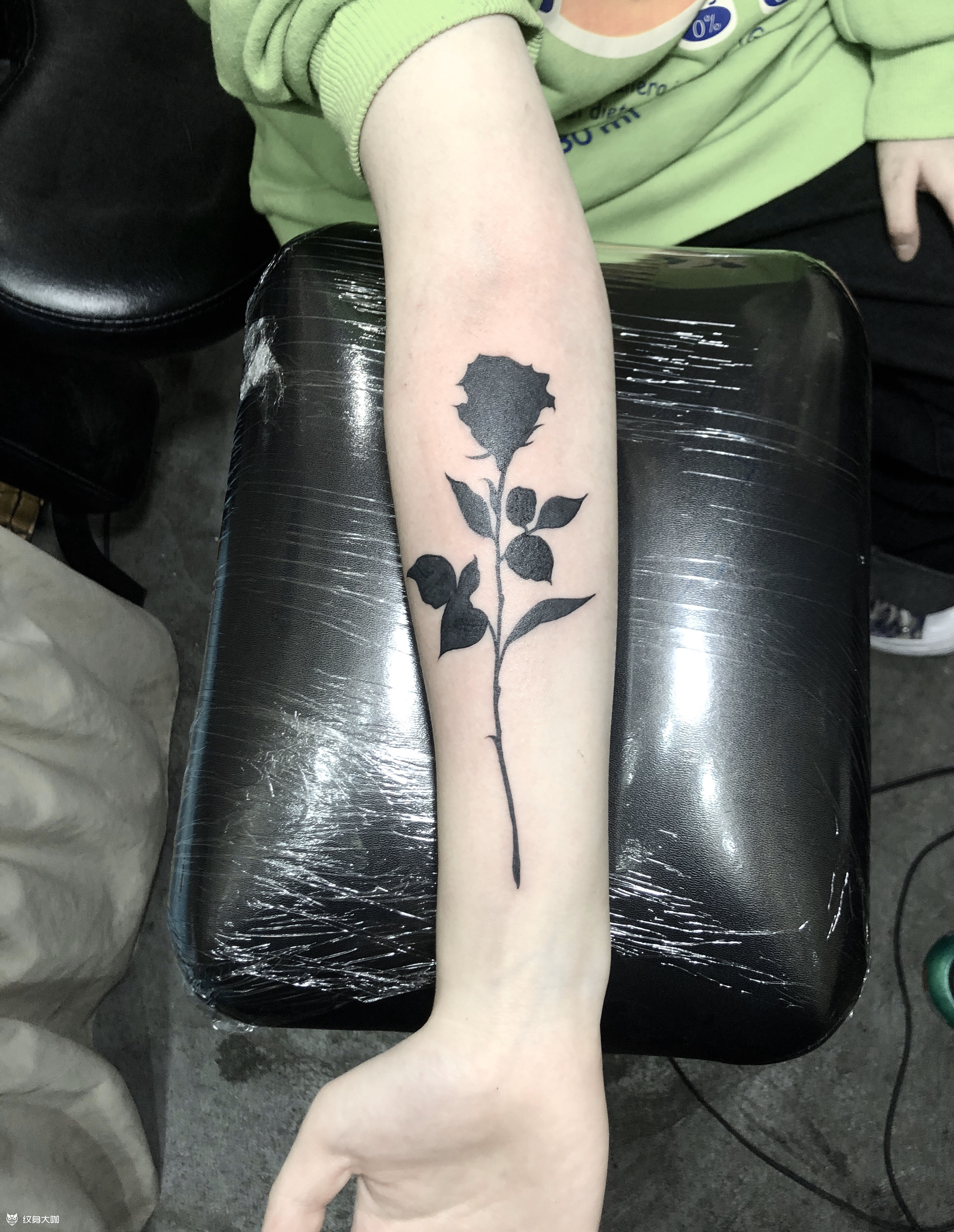 图腾玫瑰_纹身图案手稿图片_刘世刚的纹身作品集