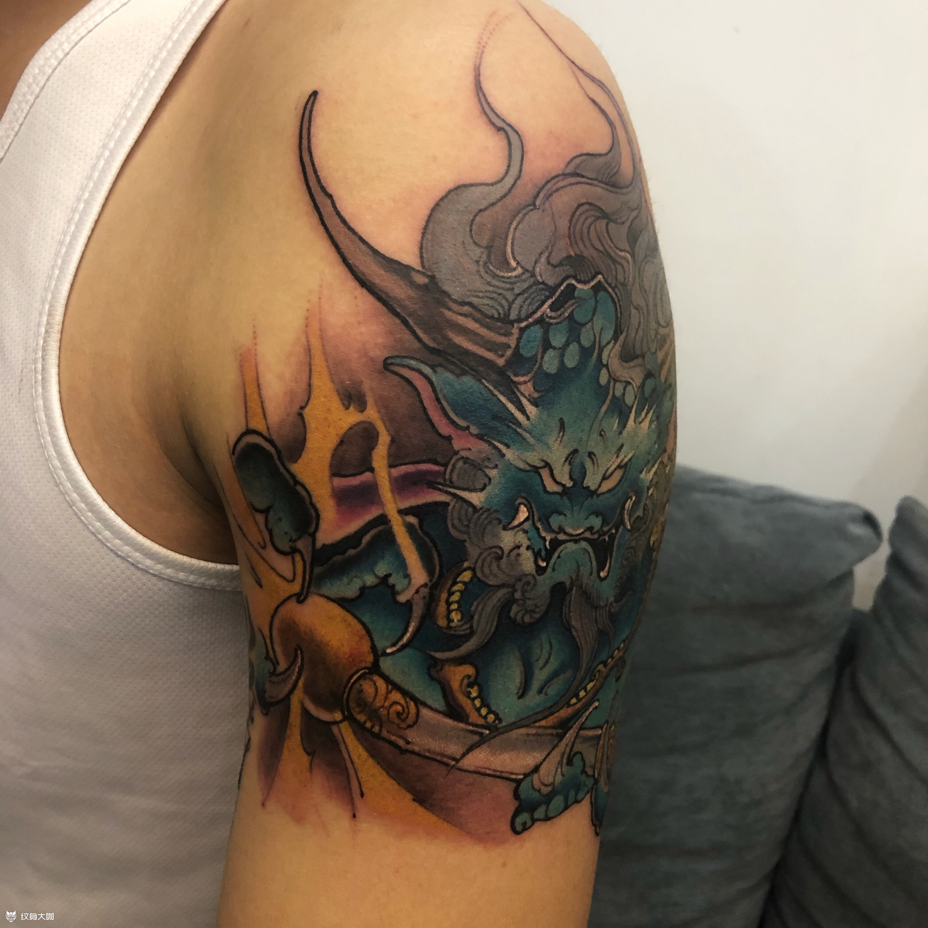 雷神_纹身图案手稿图片_浮山的纹身作品集