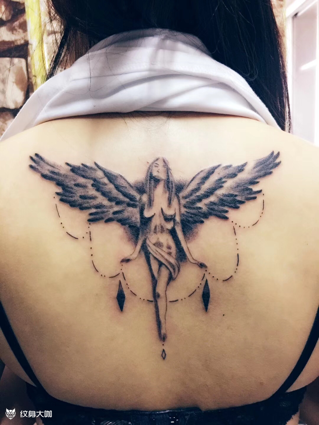 天使_纹身图案手稿图片_fish的纹身作品集
