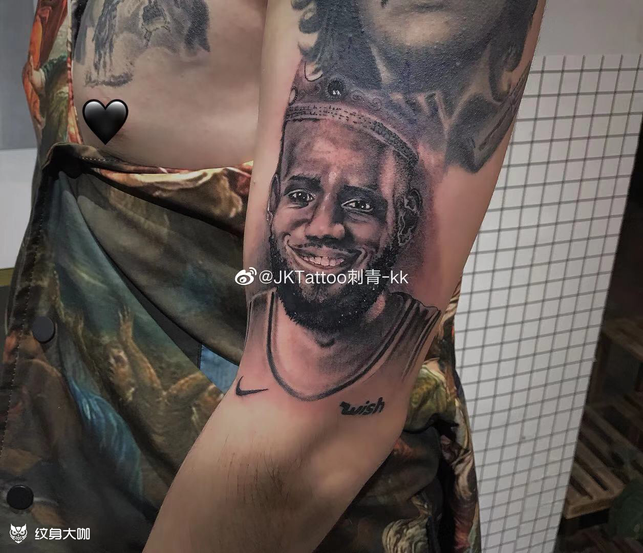 写实: 詹姆斯_纹身图案手稿图片_篆十三 9899的纹身作品集
