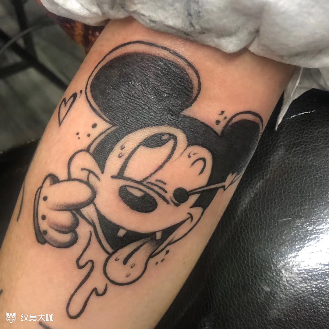 米老鼠_纹身图案手稿图片_晶晶的纹身作品集
