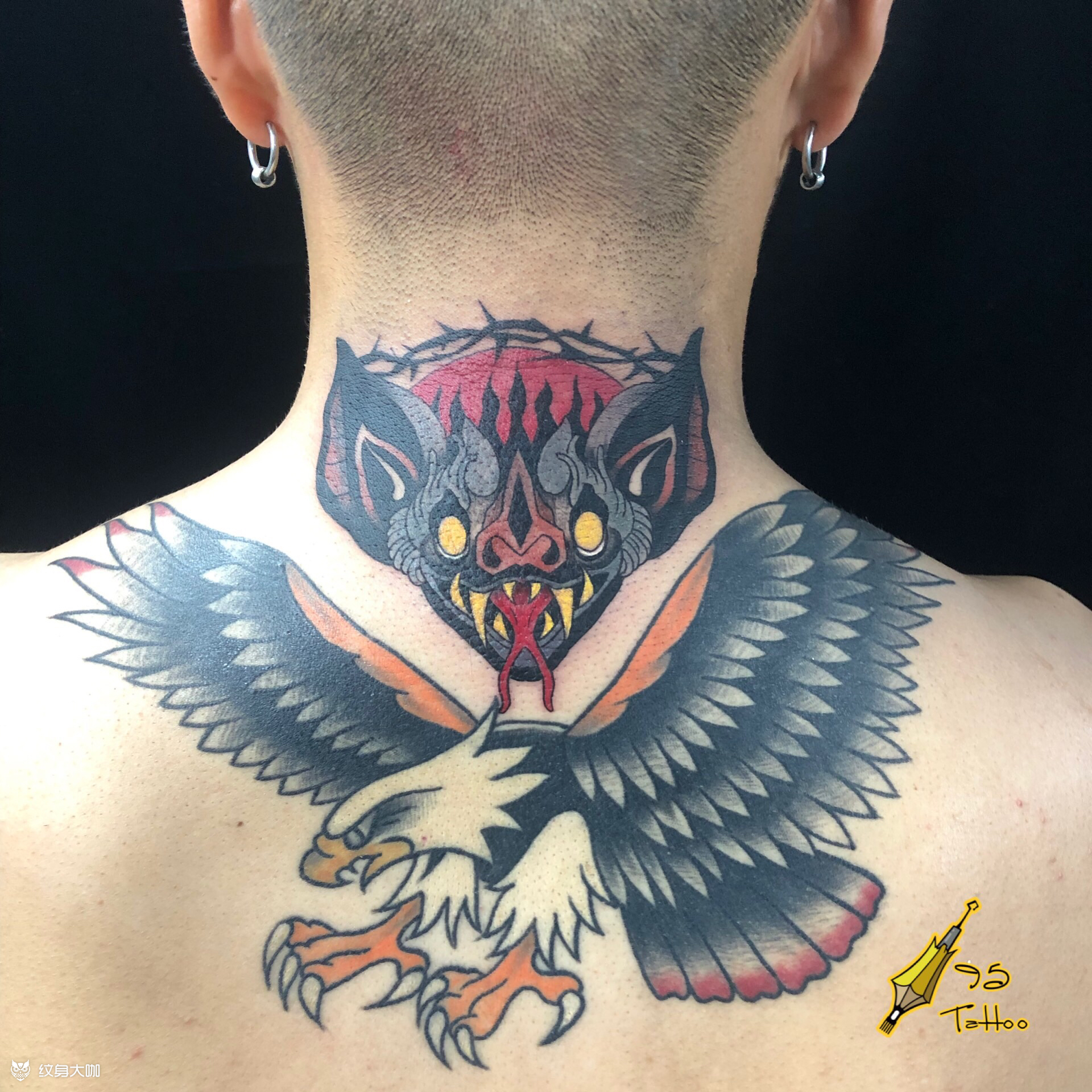 蝙蝠_纹身图案手稿图片_大伍的纹身作品集