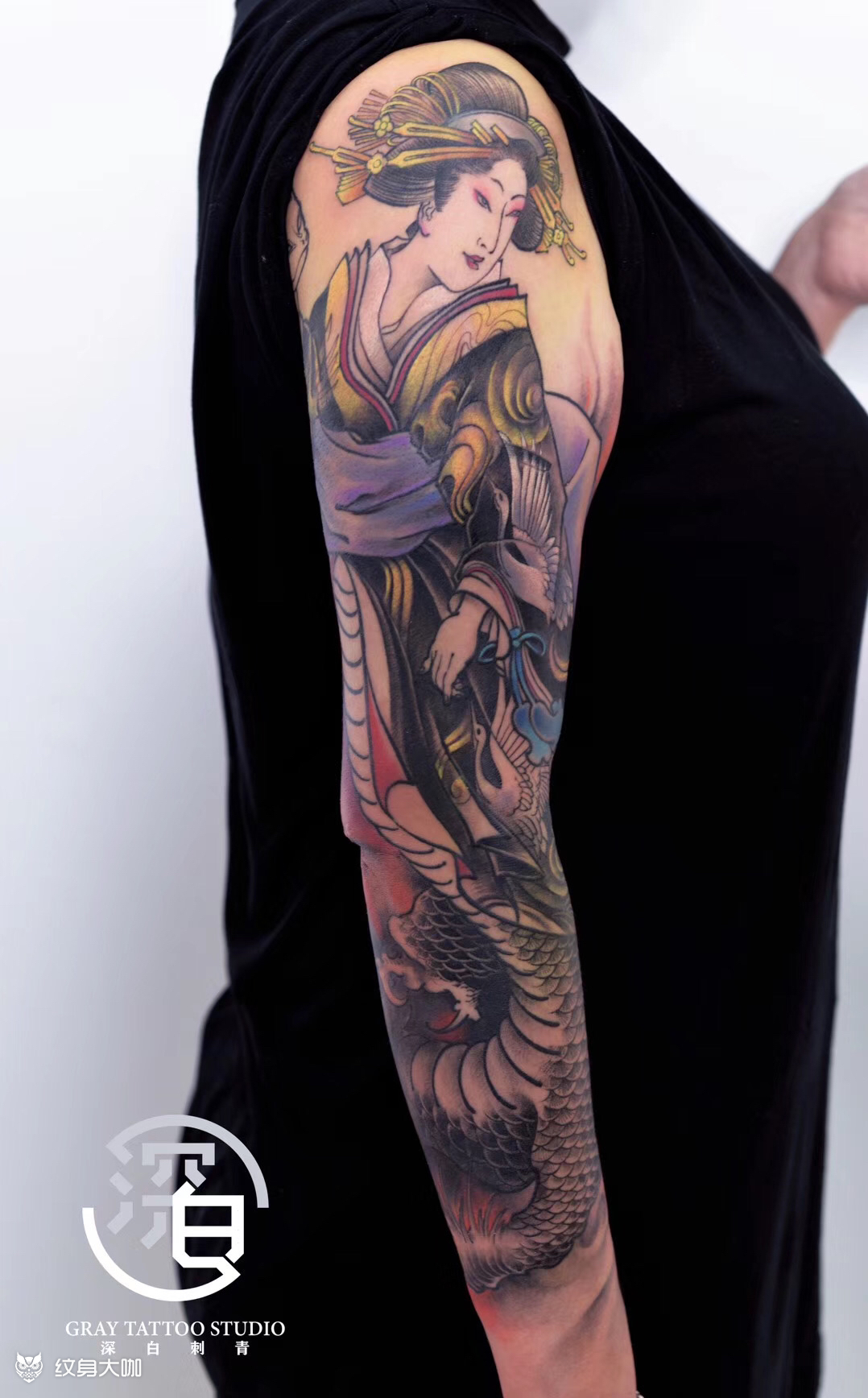 龙女_纹身图案手稿图片_镯镯的纹身作品集