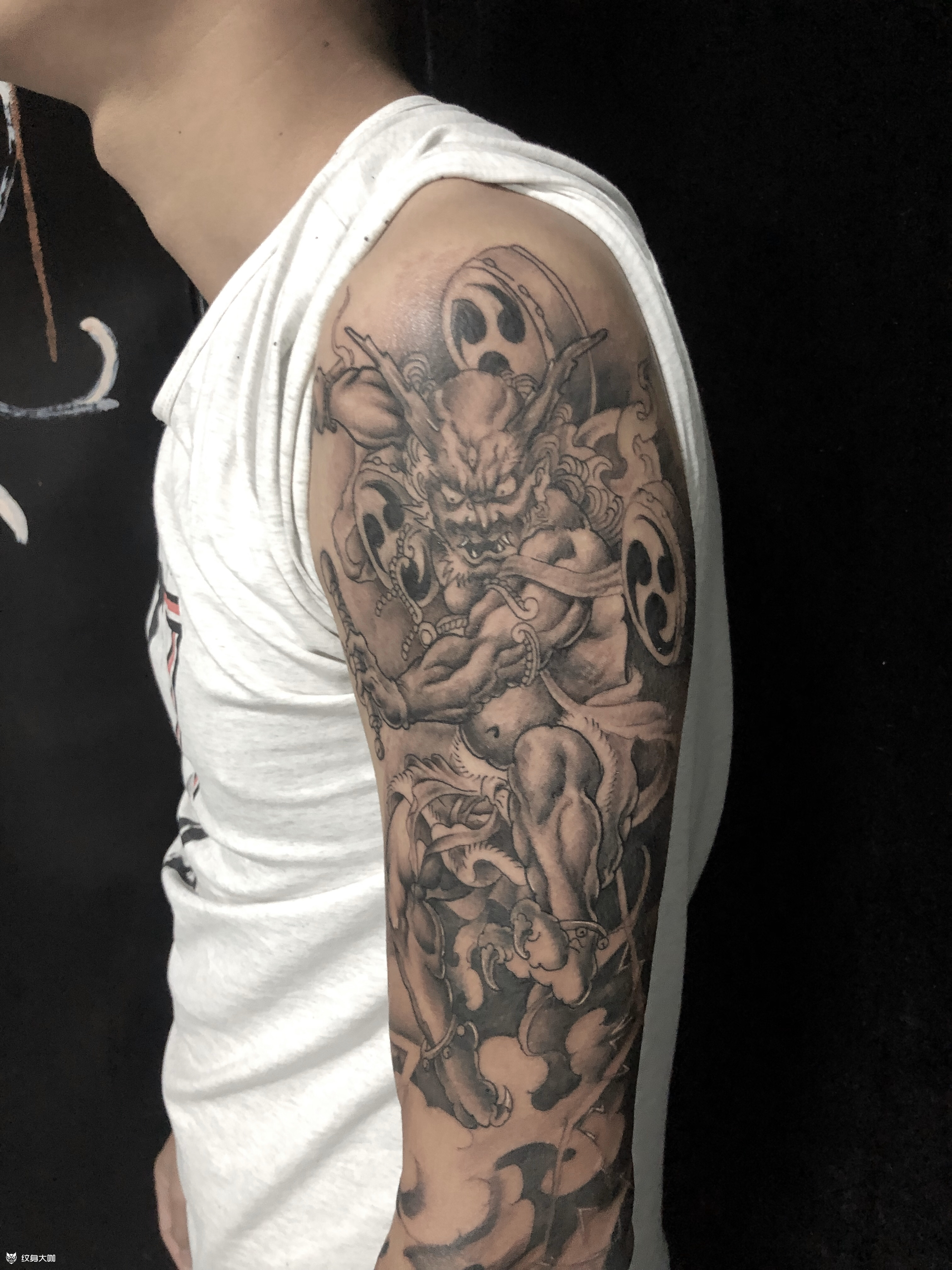 雷神_纹身图案手稿图片_丁威博的纹身作品集