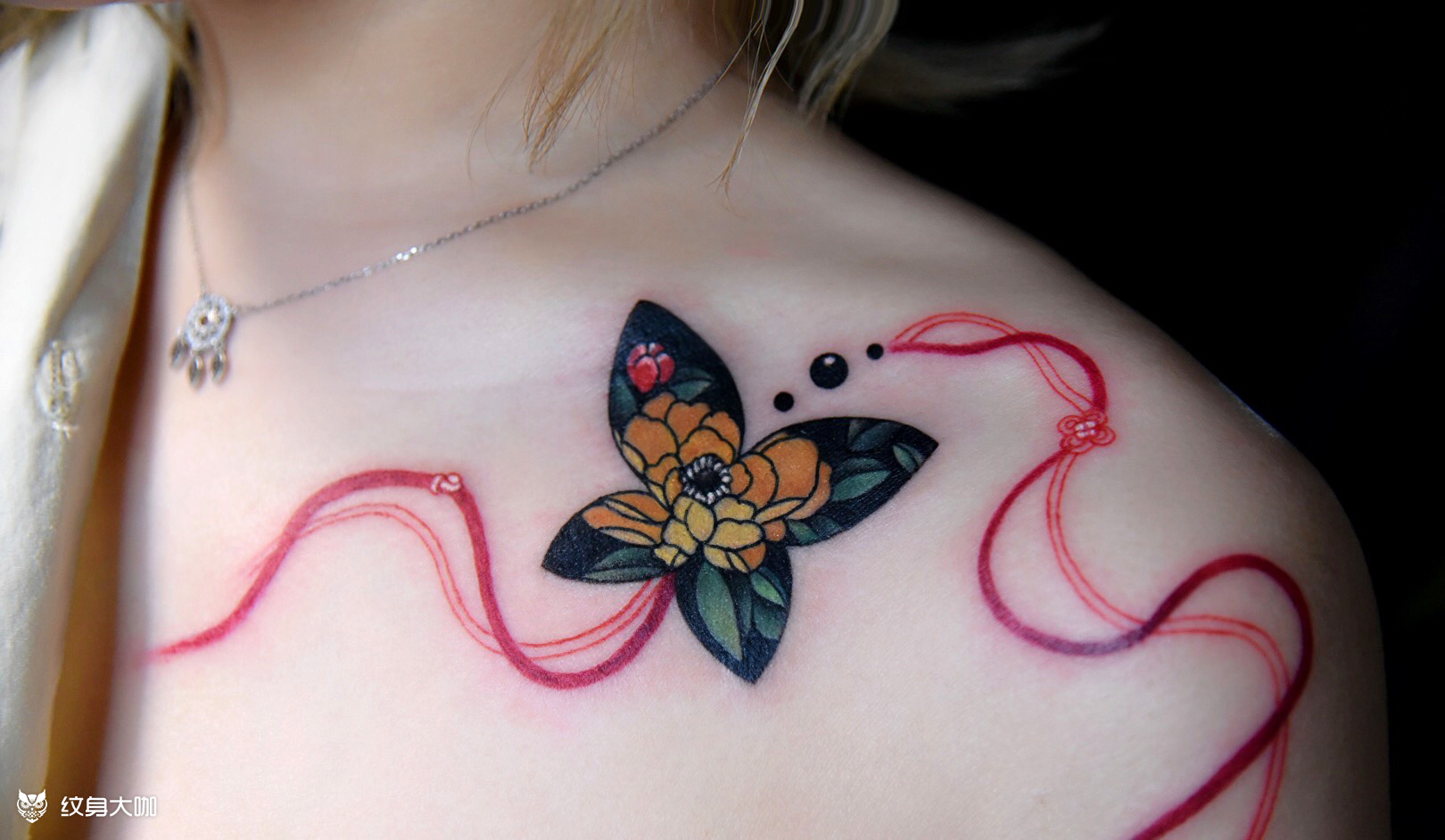 中国结_纹身图案手稿图片_大宝的纹身作品集