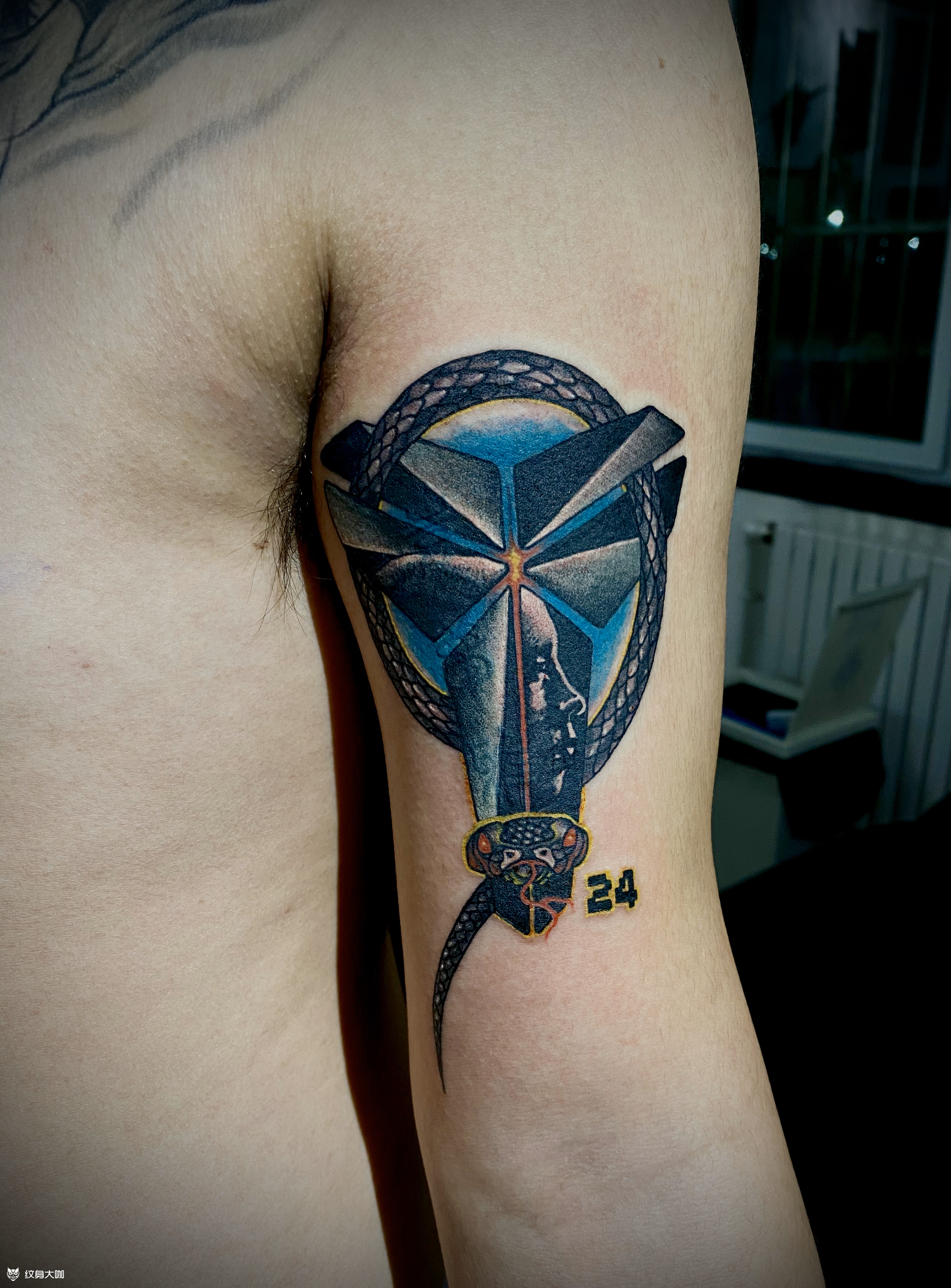 纪念科比_纹身图案手稿图片_牛晋北的纹身作品集