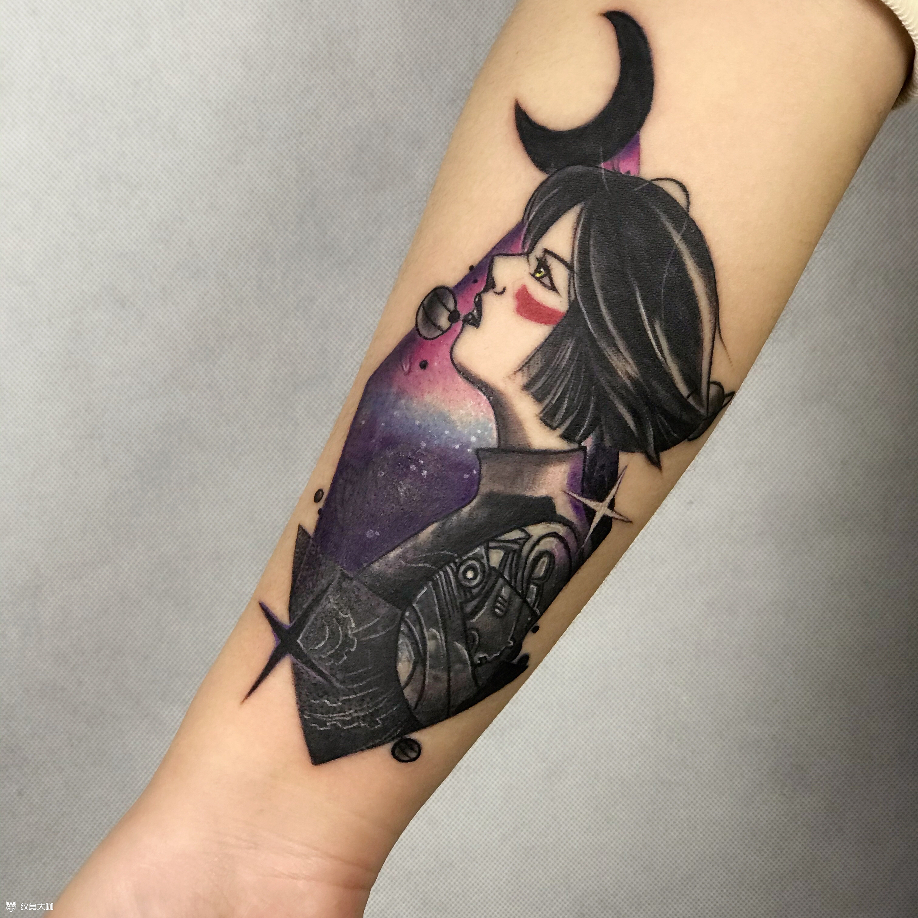 盖图 阿丽塔_纹身图案手稿图片_武发明的纹身作品集