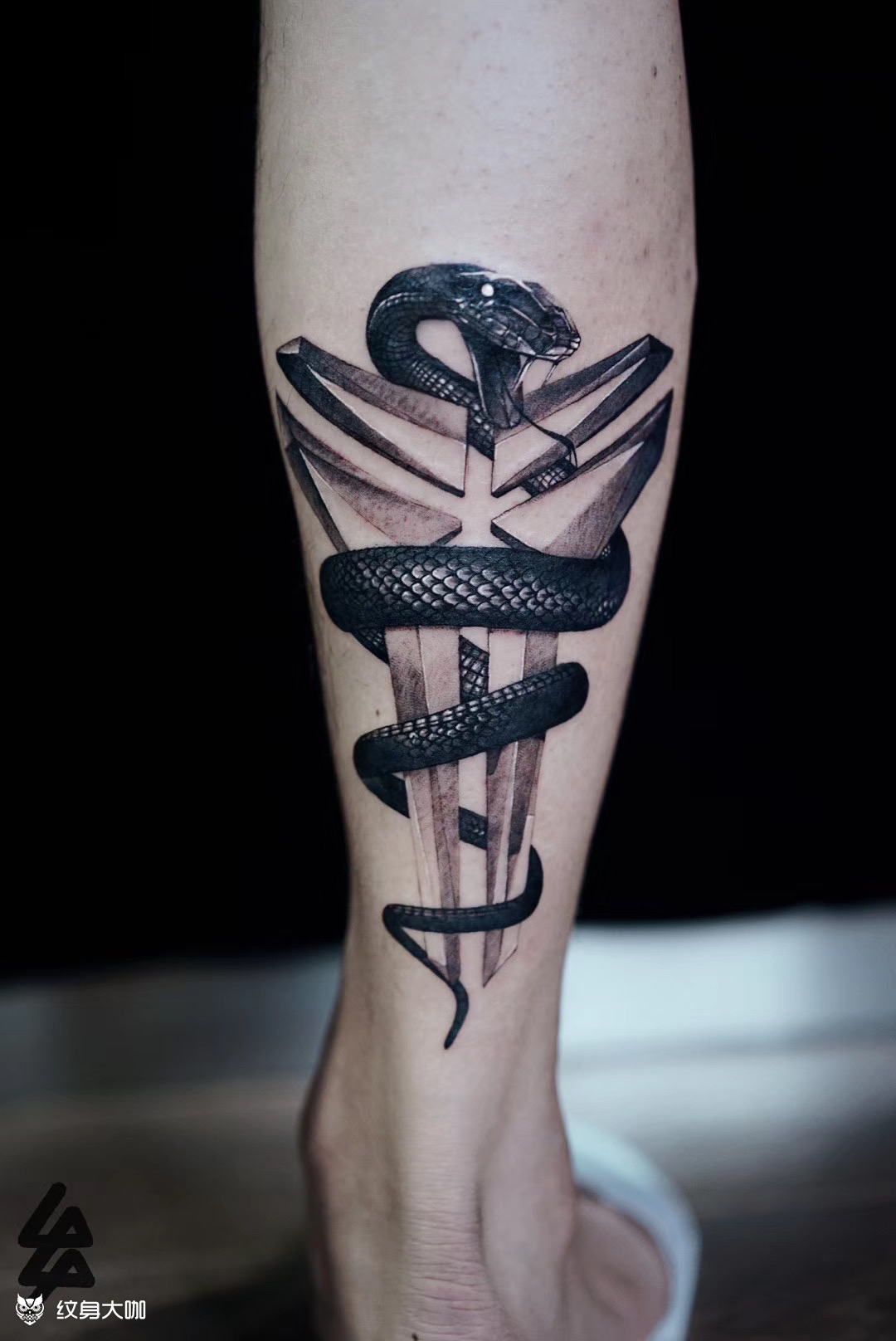 永远的黑曼巴,纪念科比_纹身图案手稿图片_无同的纹身作品集