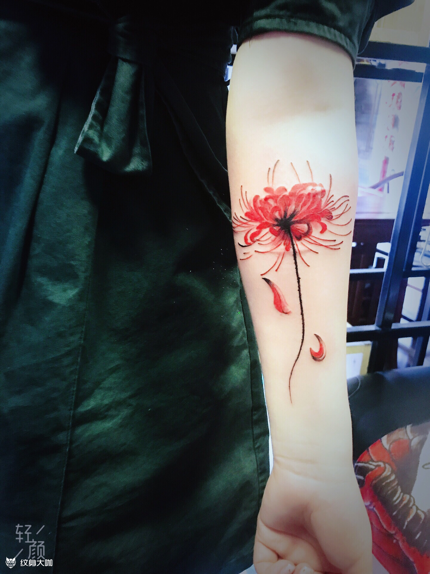 彼岸花_纹身图案手稿图片_玄古纹画的纹身作品集