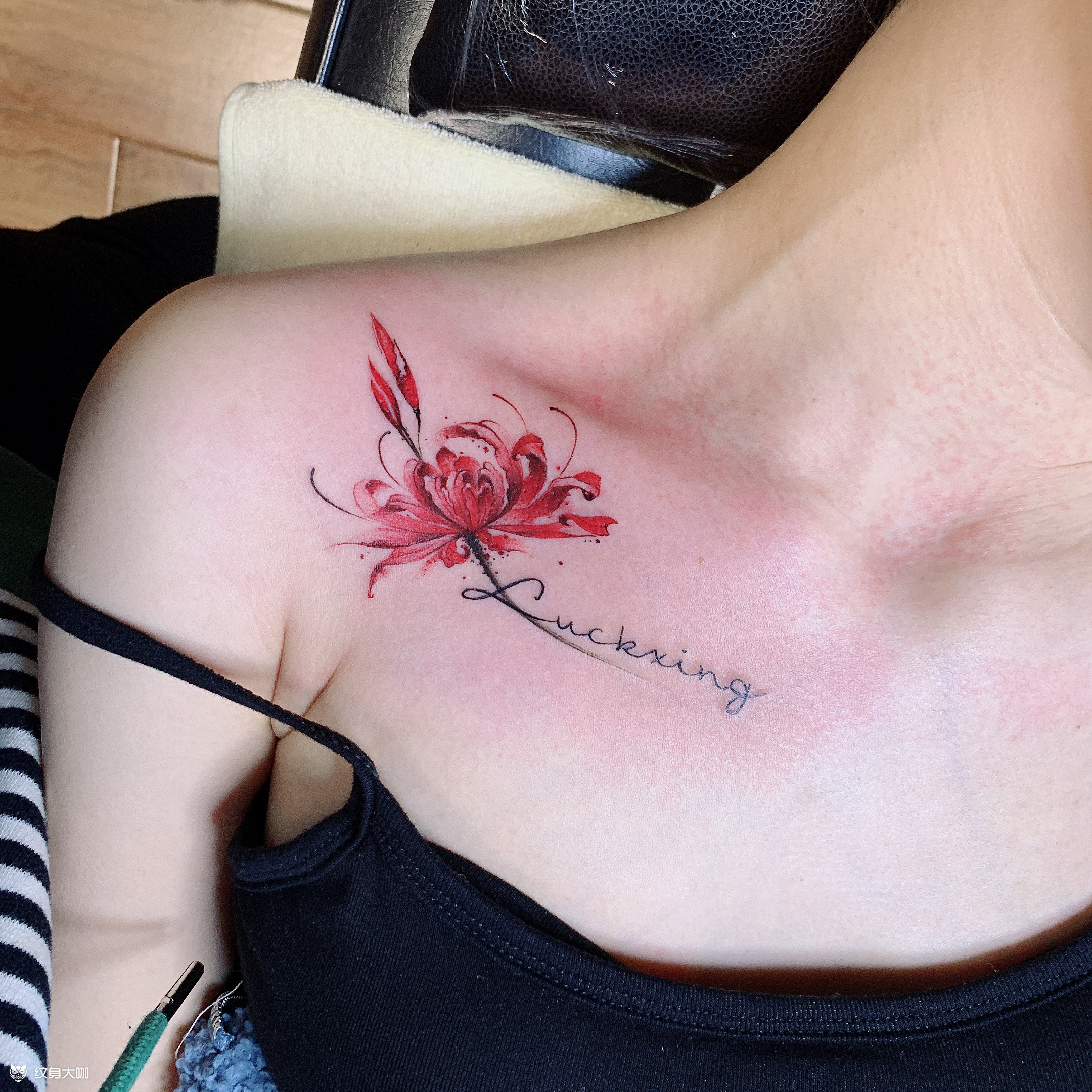 彼岸花_纹身图案手稿图片_艾加纹身的纹身作品集