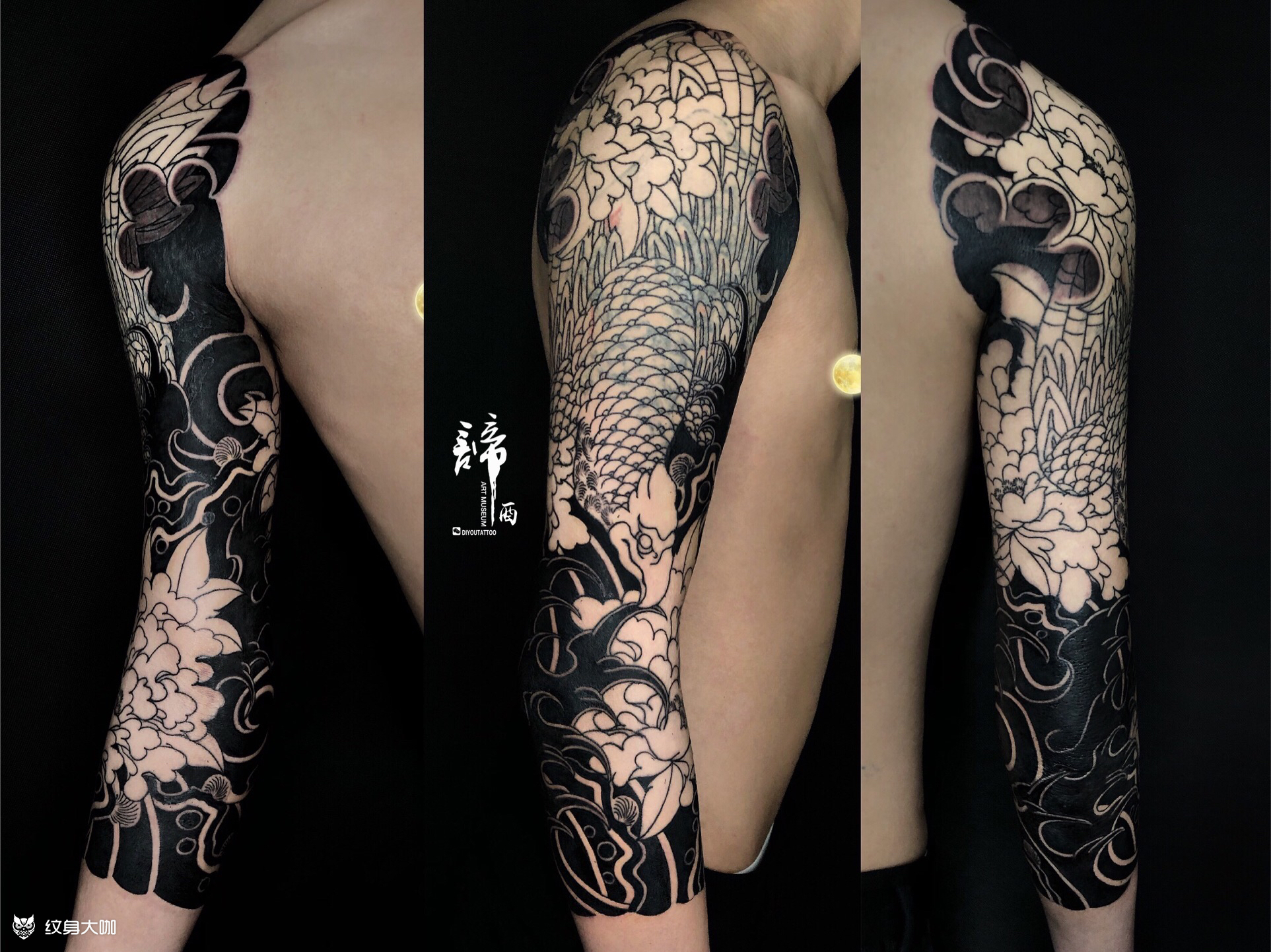 老传统花臂双七分袖90我职业_纹身吧社区 - 纹身大咖