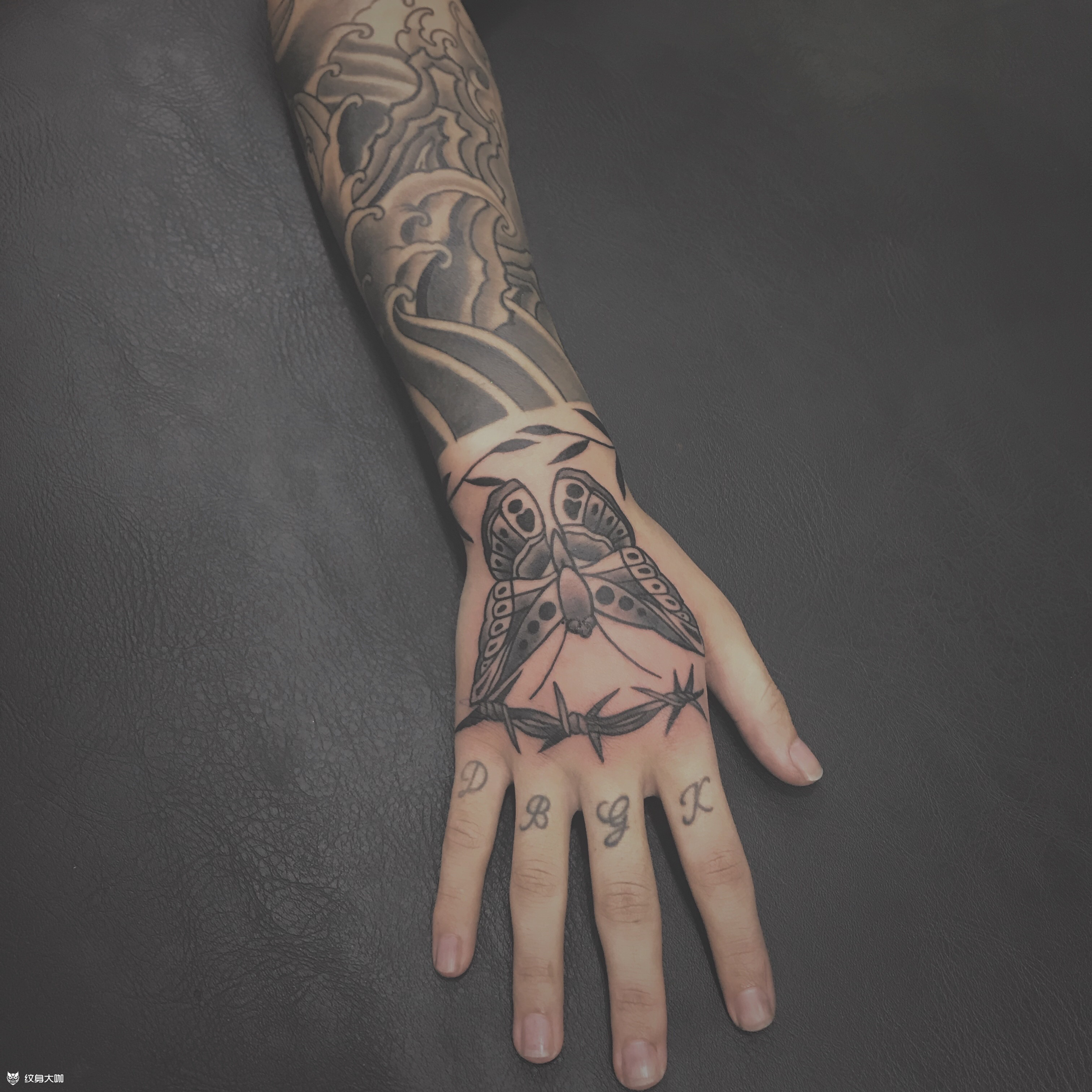 手背纹身_纹身图案手稿图片_陈兜兜的纹身作品集