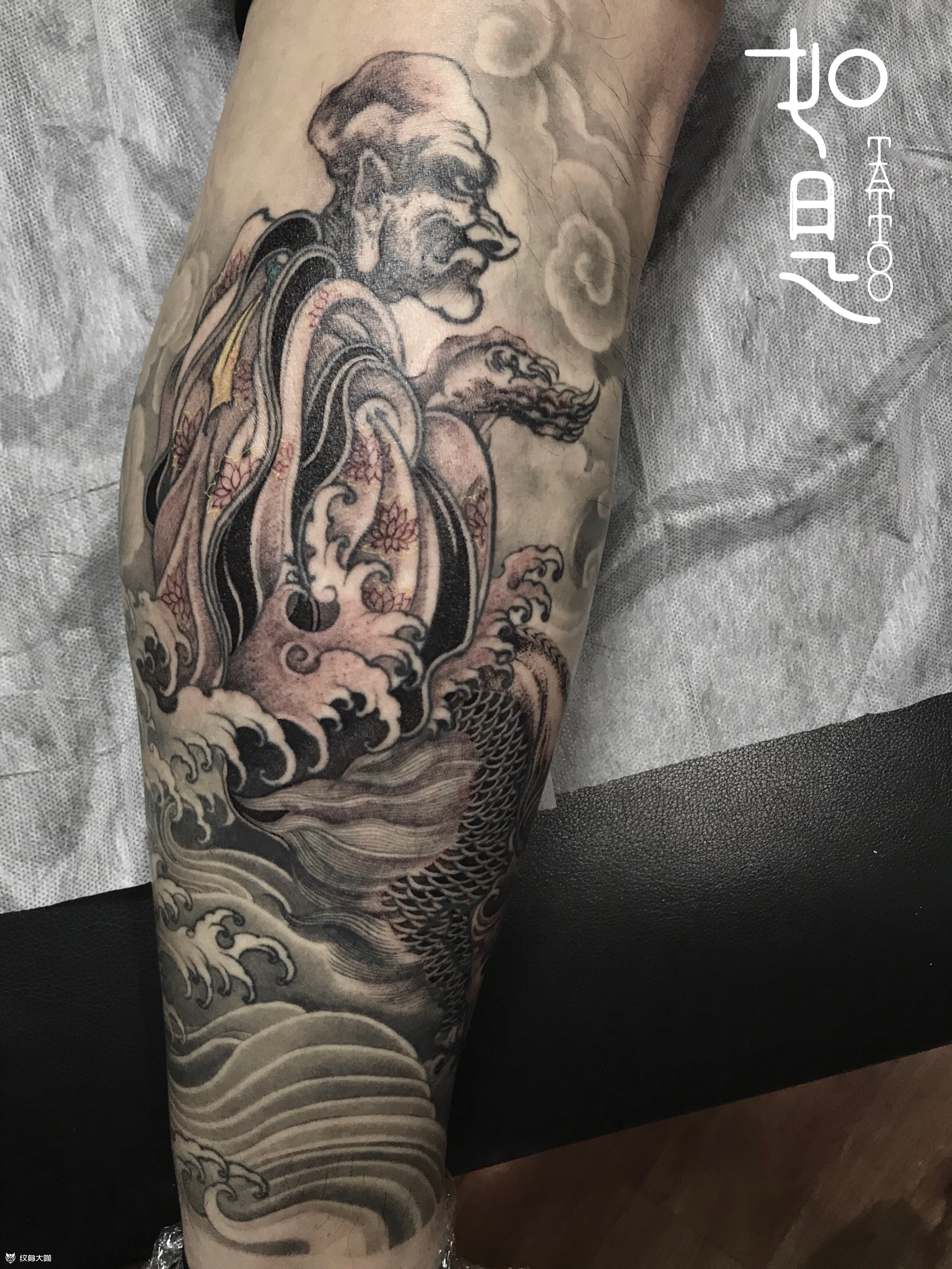 达摩_纹身图案手稿图片_季杨的纹身作品集