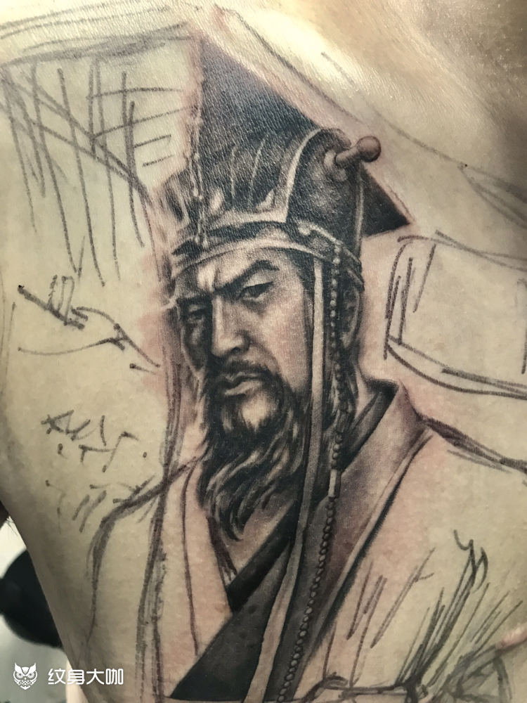 秦始皇统一六国纹身图片