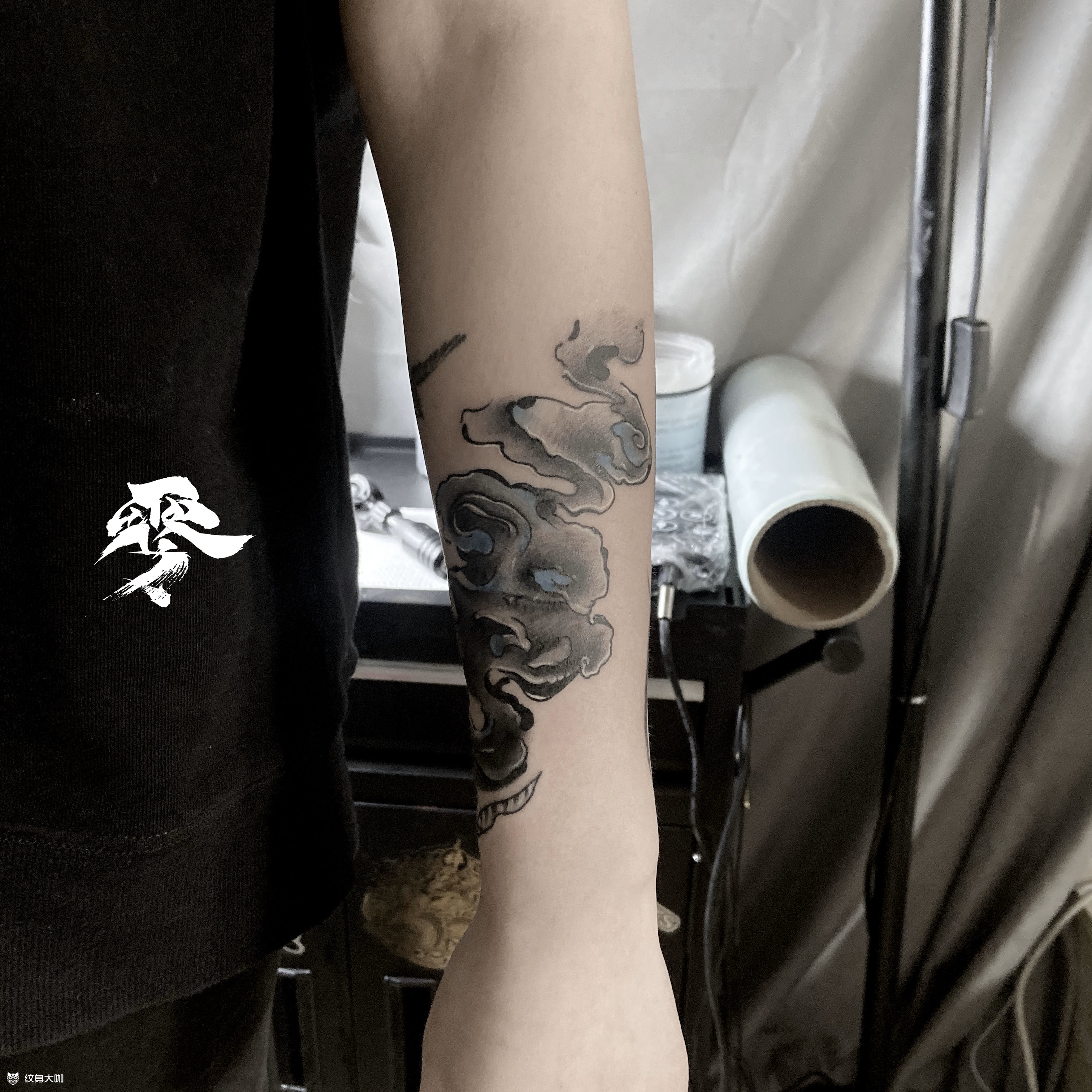 云雾_纹身图案手稿图片_circle的纹身作品集