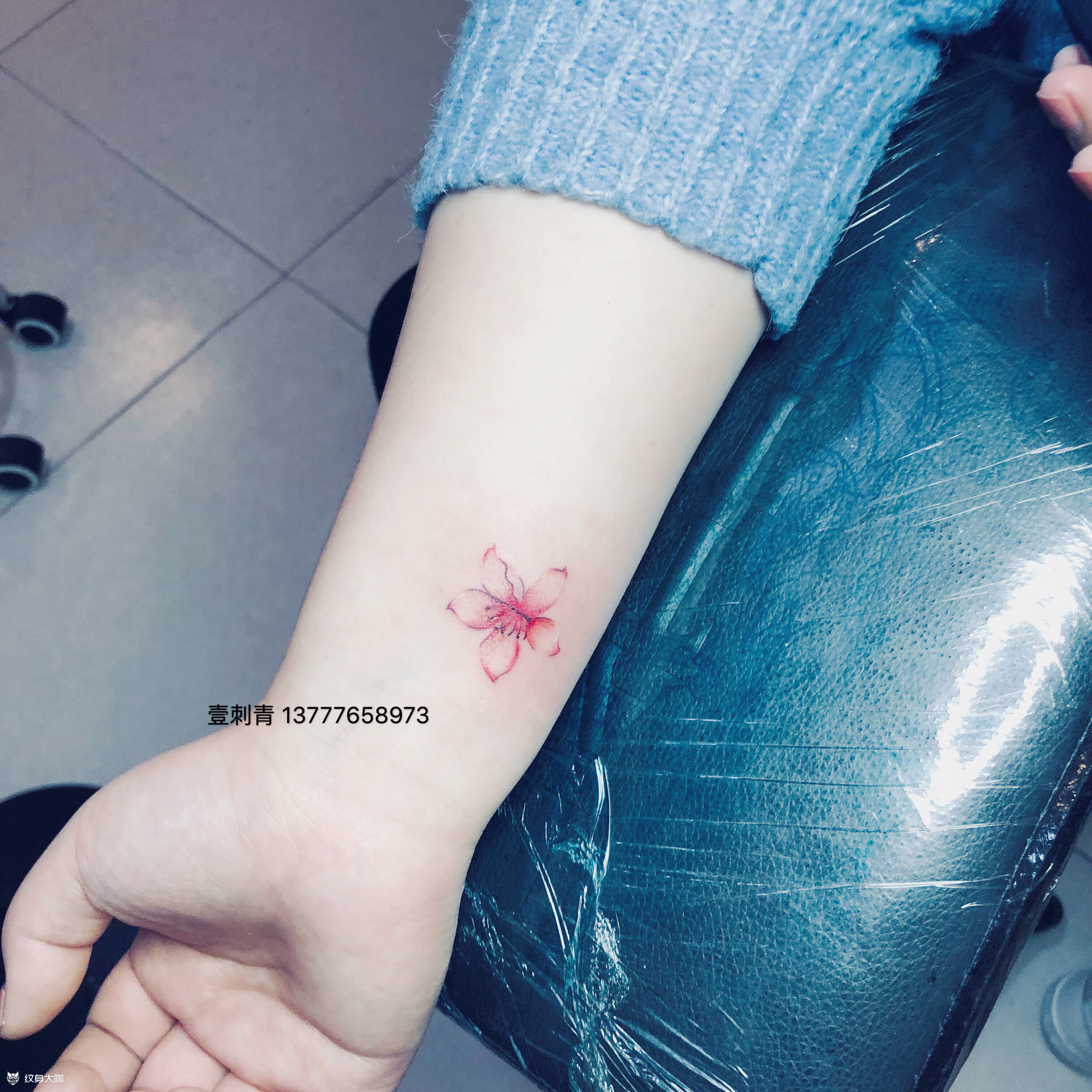 梅花_纹身图案手稿图片_菜菜的纹身作品集