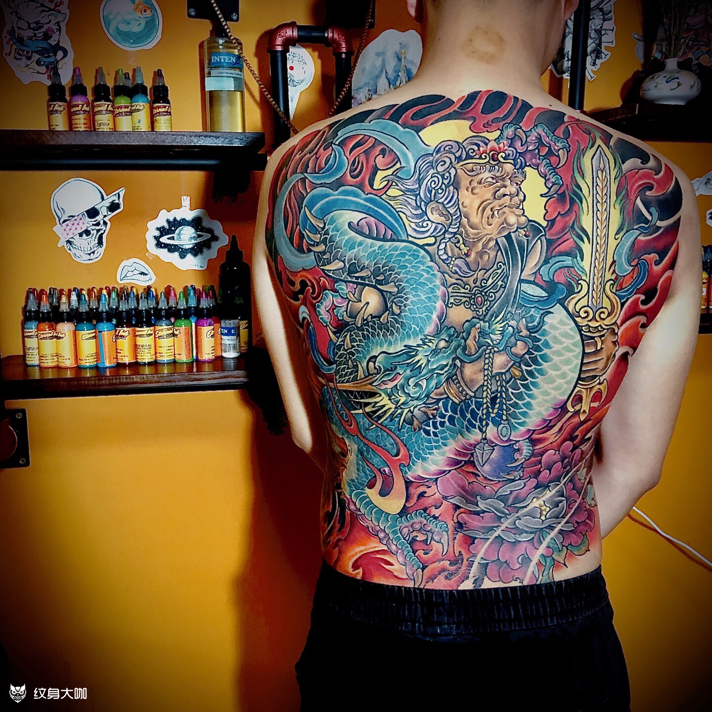 不动明王_纹身图案手稿图片_雕犬的纹身作品集