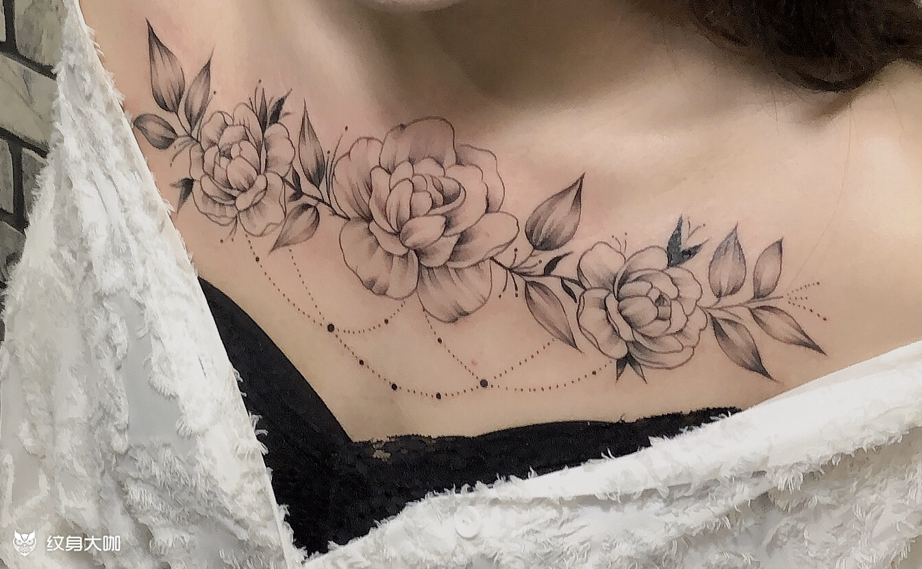 胸花_纹身图案手稿图片_针艺的纹身作品集