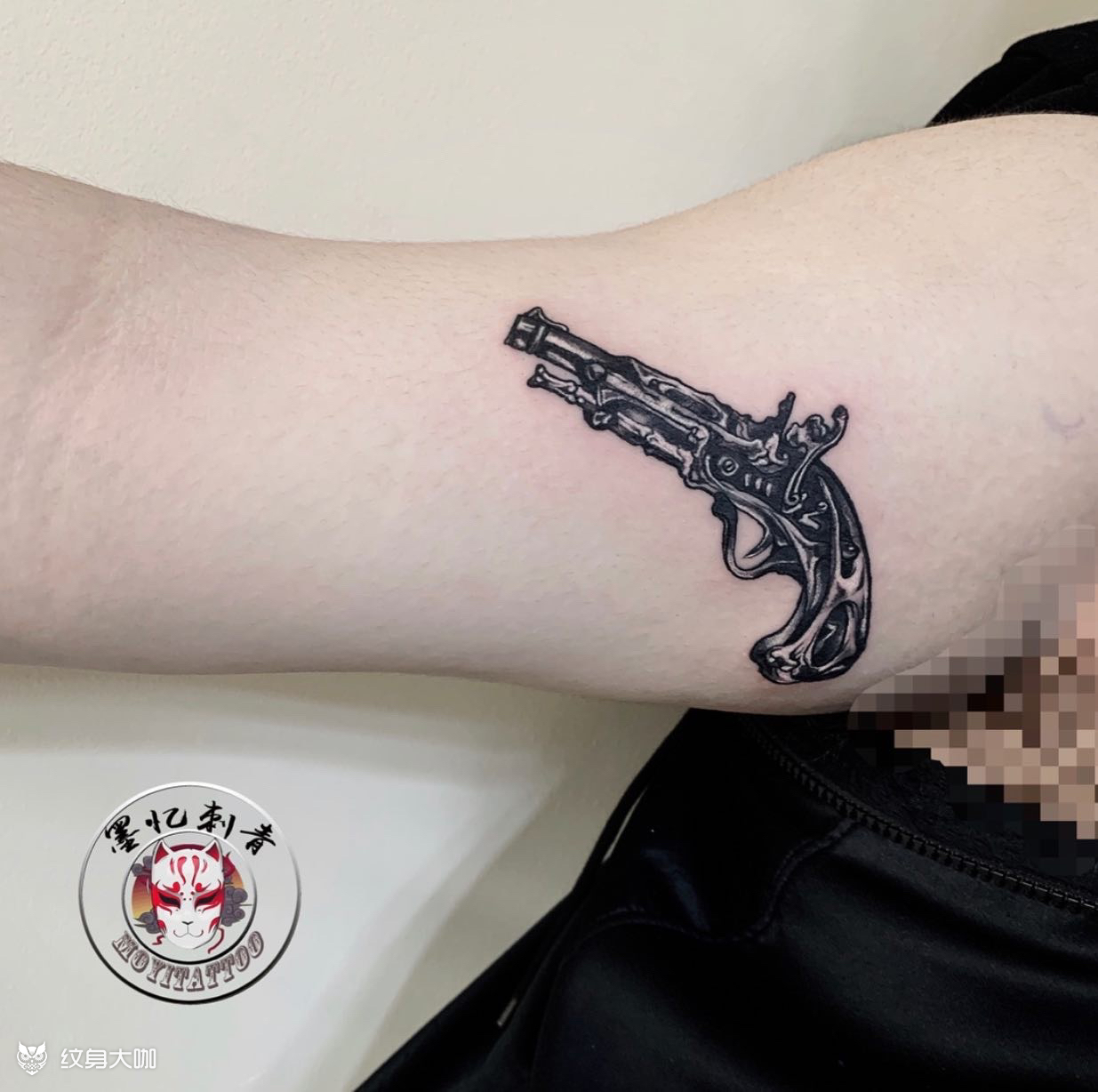 骨枪_纹身图案手稿图片_墨忆的纹身作品集