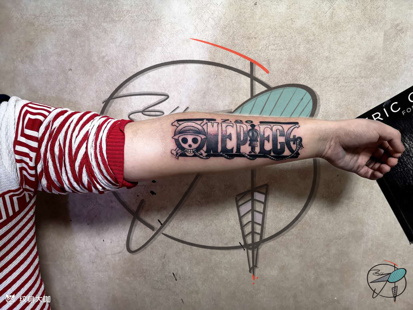 海贼王_纹身图案手稿图片_竞择的纹身作品集