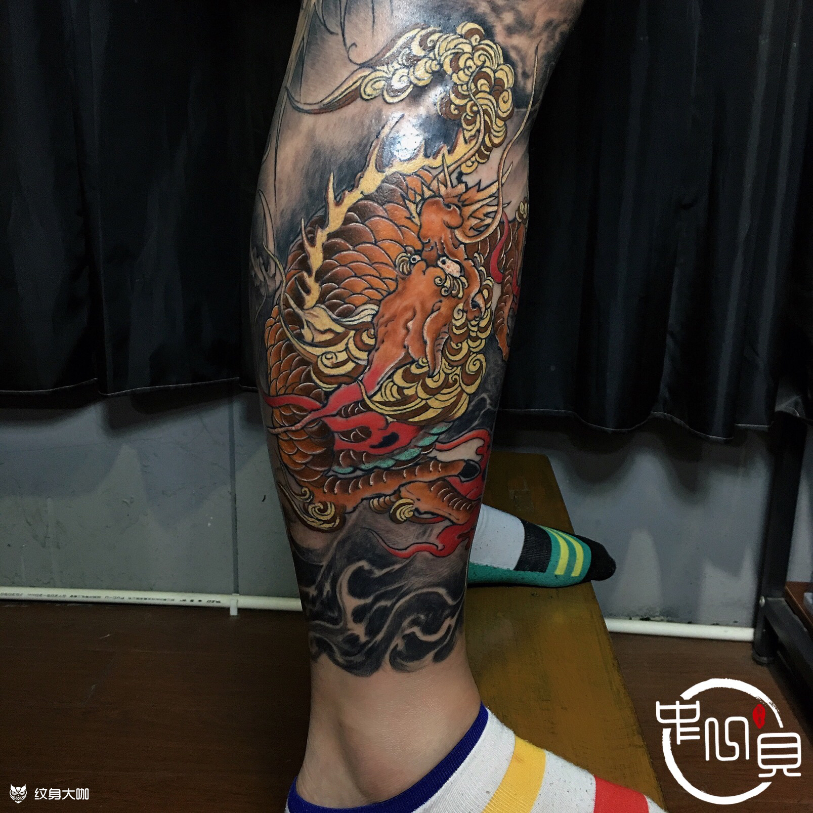 麒麟_纹身图案手稿图片_中一贝的纹身作品集