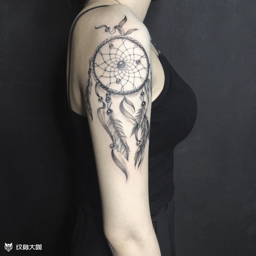 捕梦网_纹身图案手稿图片_六章的纹身作品集