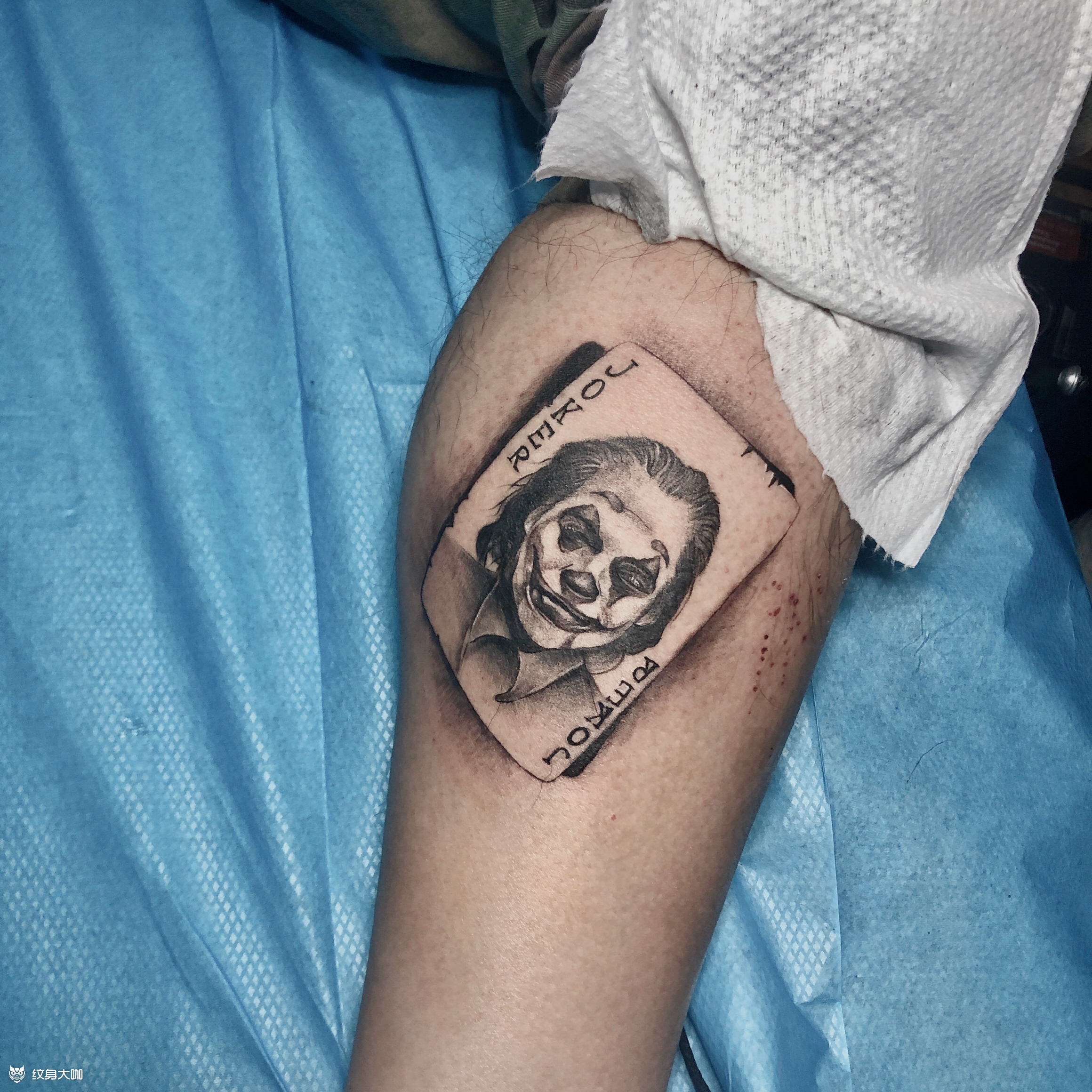 小丑写实_纹身图案手稿图片_小雅的纹身作品集