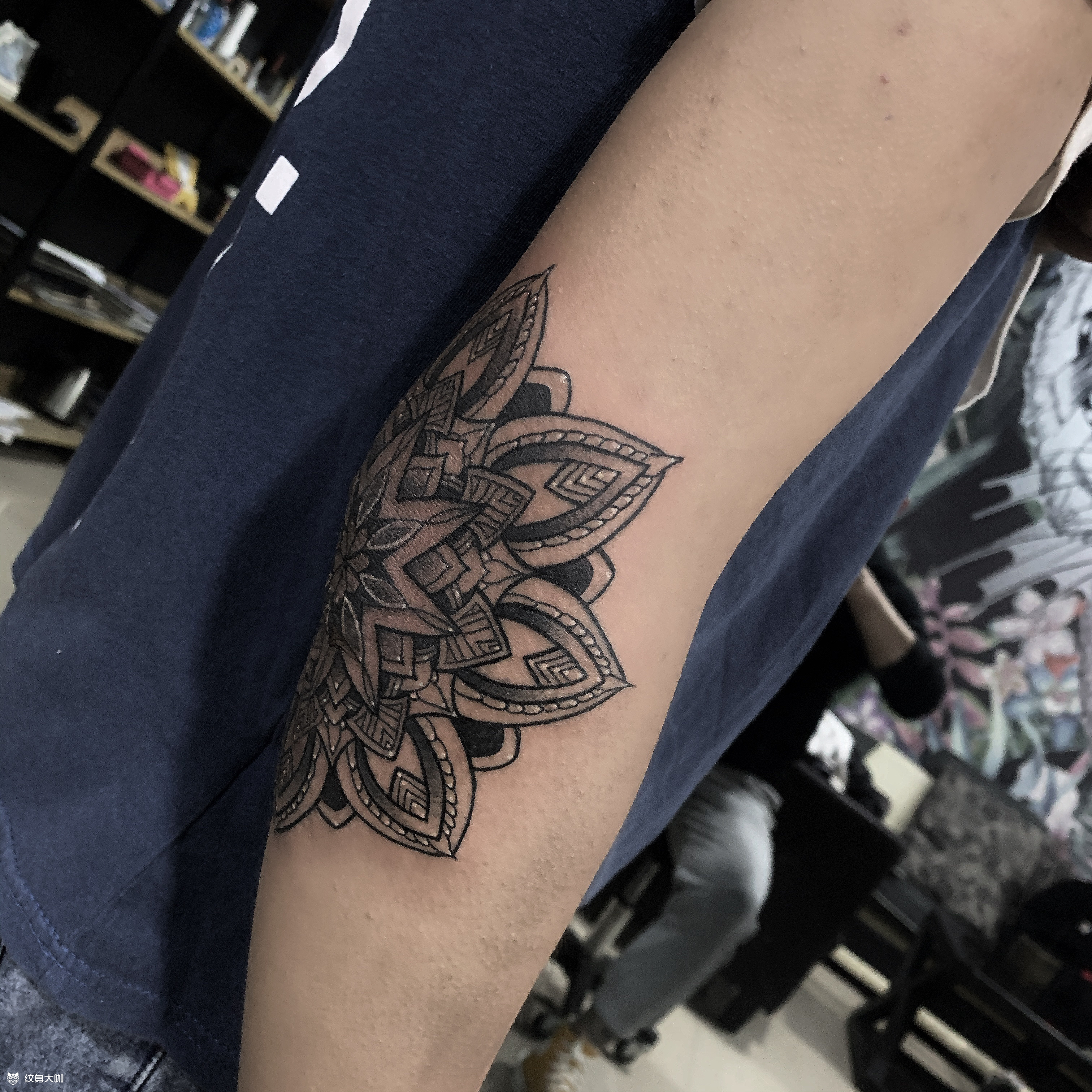 梵花 遮盖_纹身图案手稿图片_刘威的纹身作品集