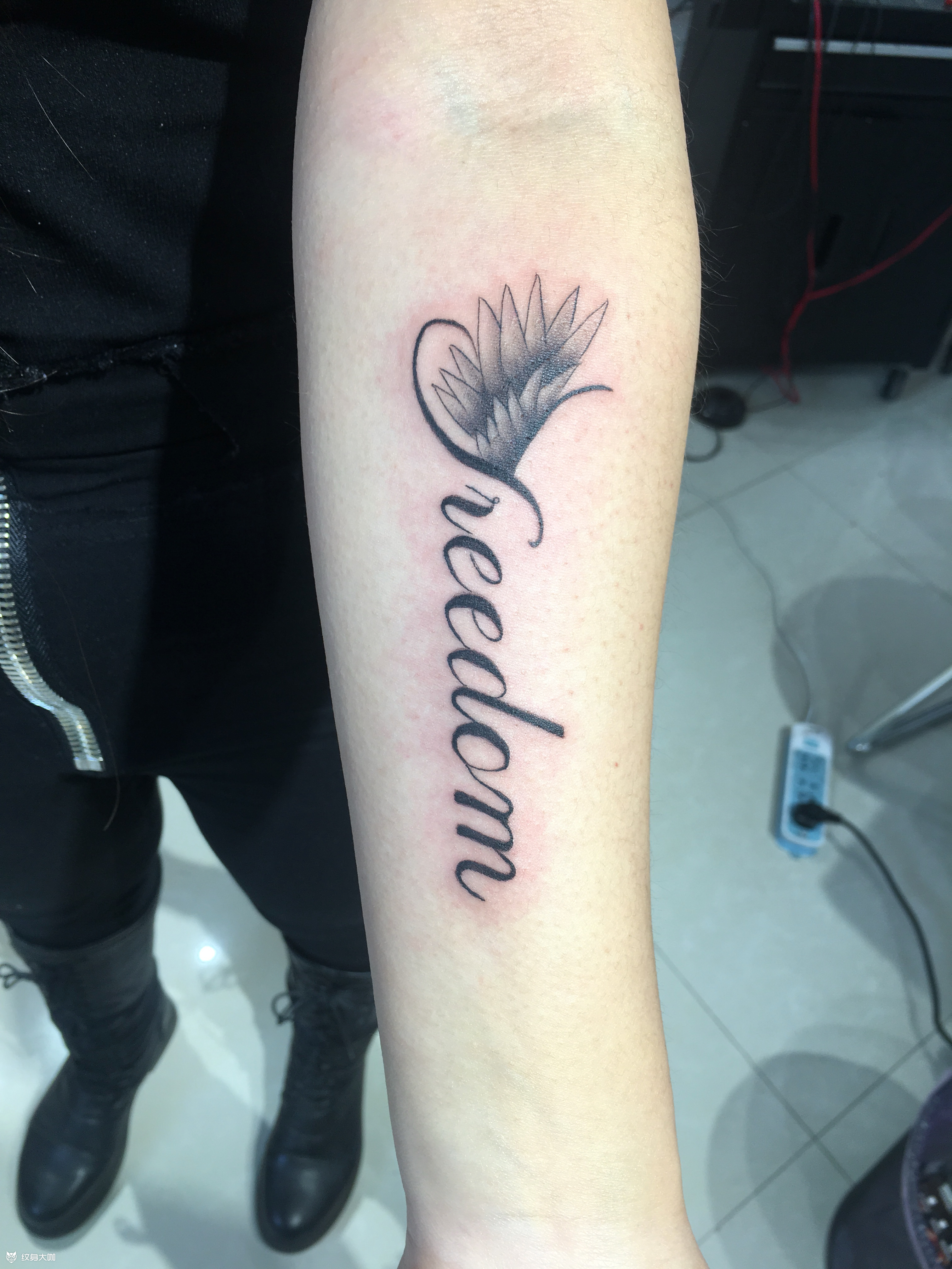 freedom _纹身图案手稿图片_sir 喵的纹身作品集