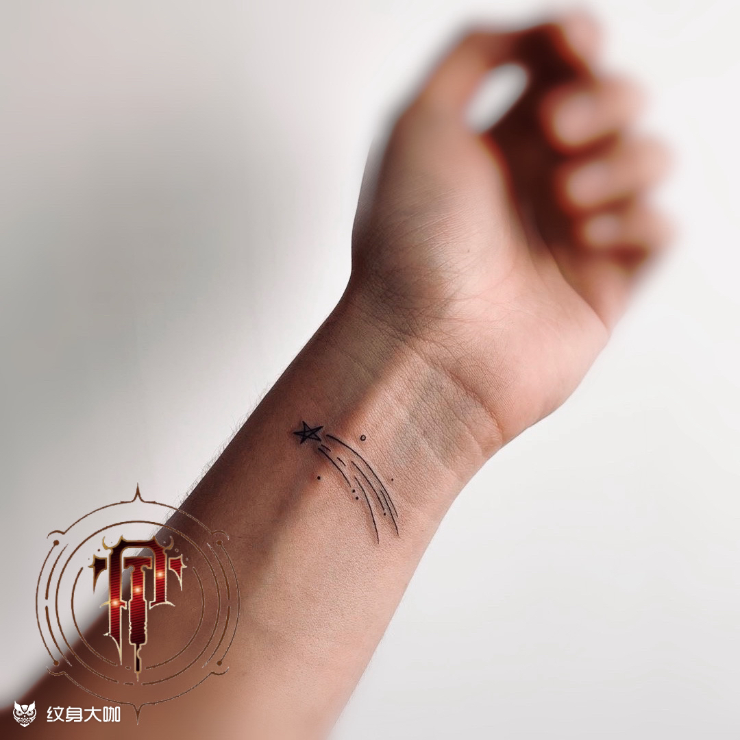 流星_纹身图案手稿图片_高家奇的纹身作品集