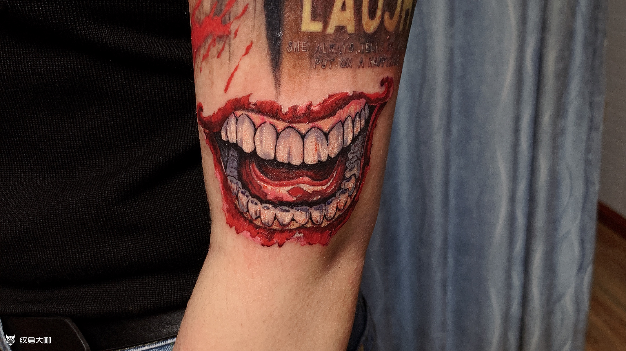 小丑的嘴_纹身图案手稿图片_艾加纹身的纹身作品集