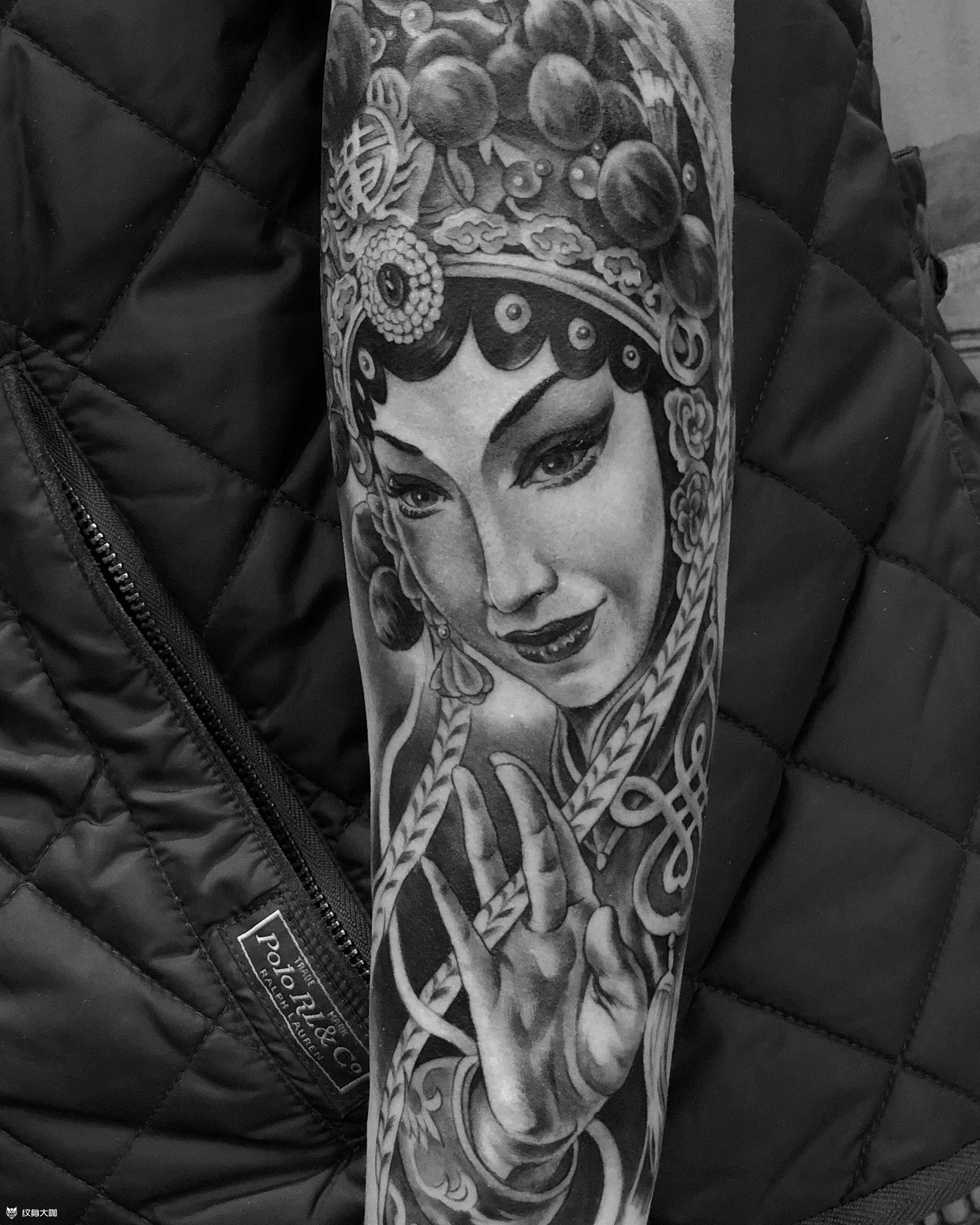 京剧 穆桂英_纹身图案手稿图片_张贤的纹身作品集