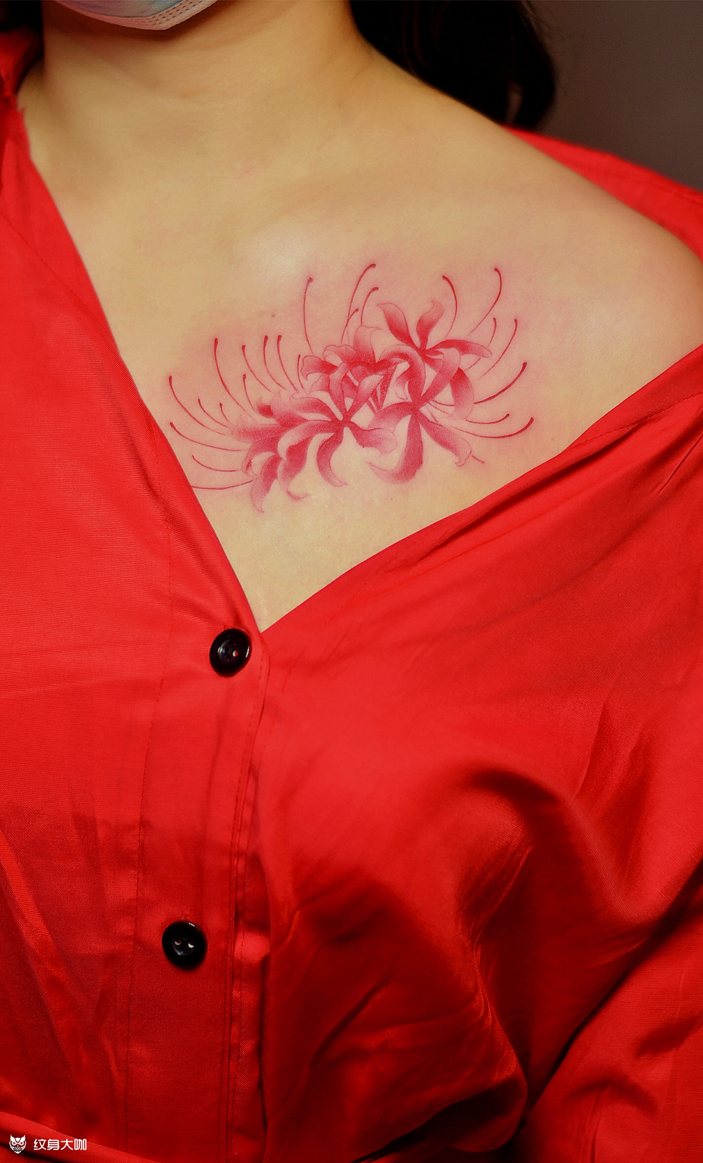 彼岸花_纹身图案手稿图片_筱波的纹身作品集