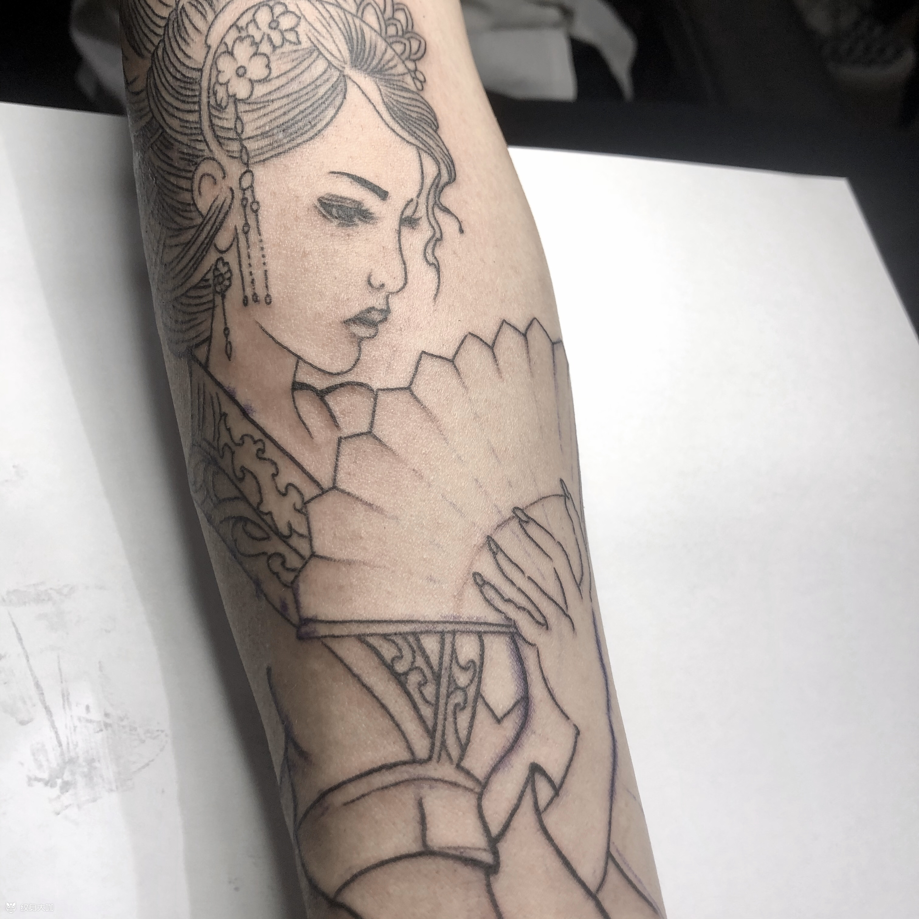线条_纹身图案手稿图片_雕辉的纹身作品集