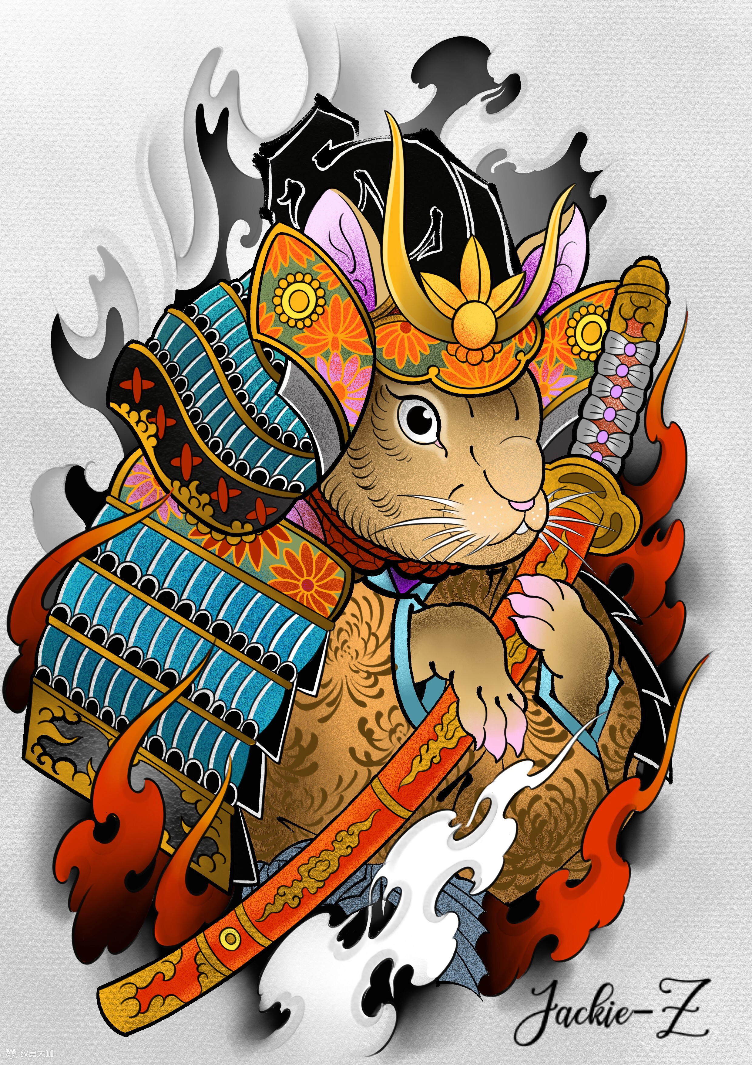 云绣堂刺青jackie手稿