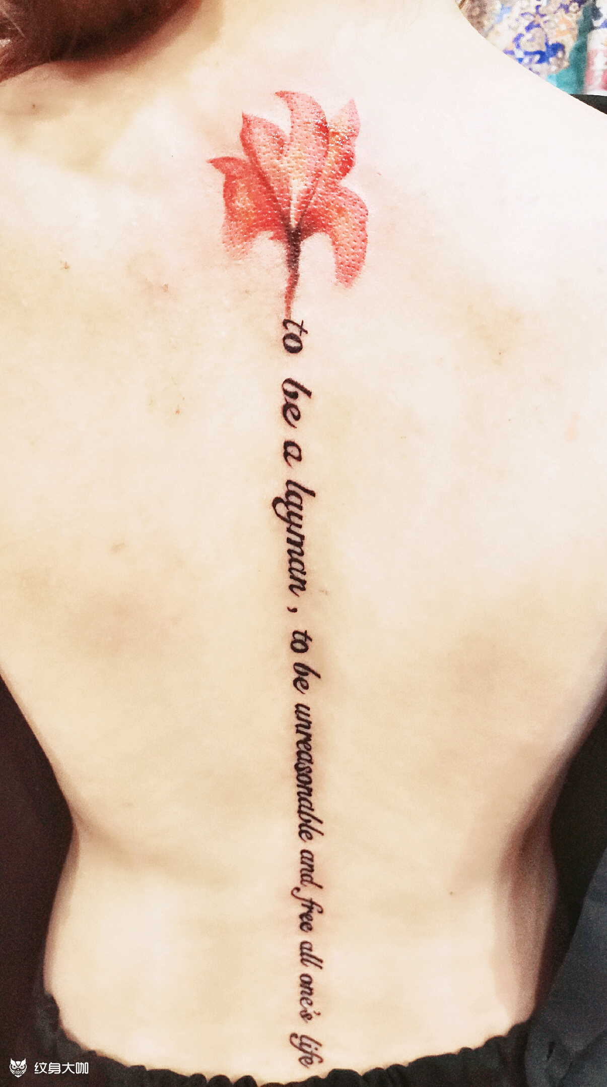 背部英文字母_纹身图案手稿图片_三上玖的纹身作品集