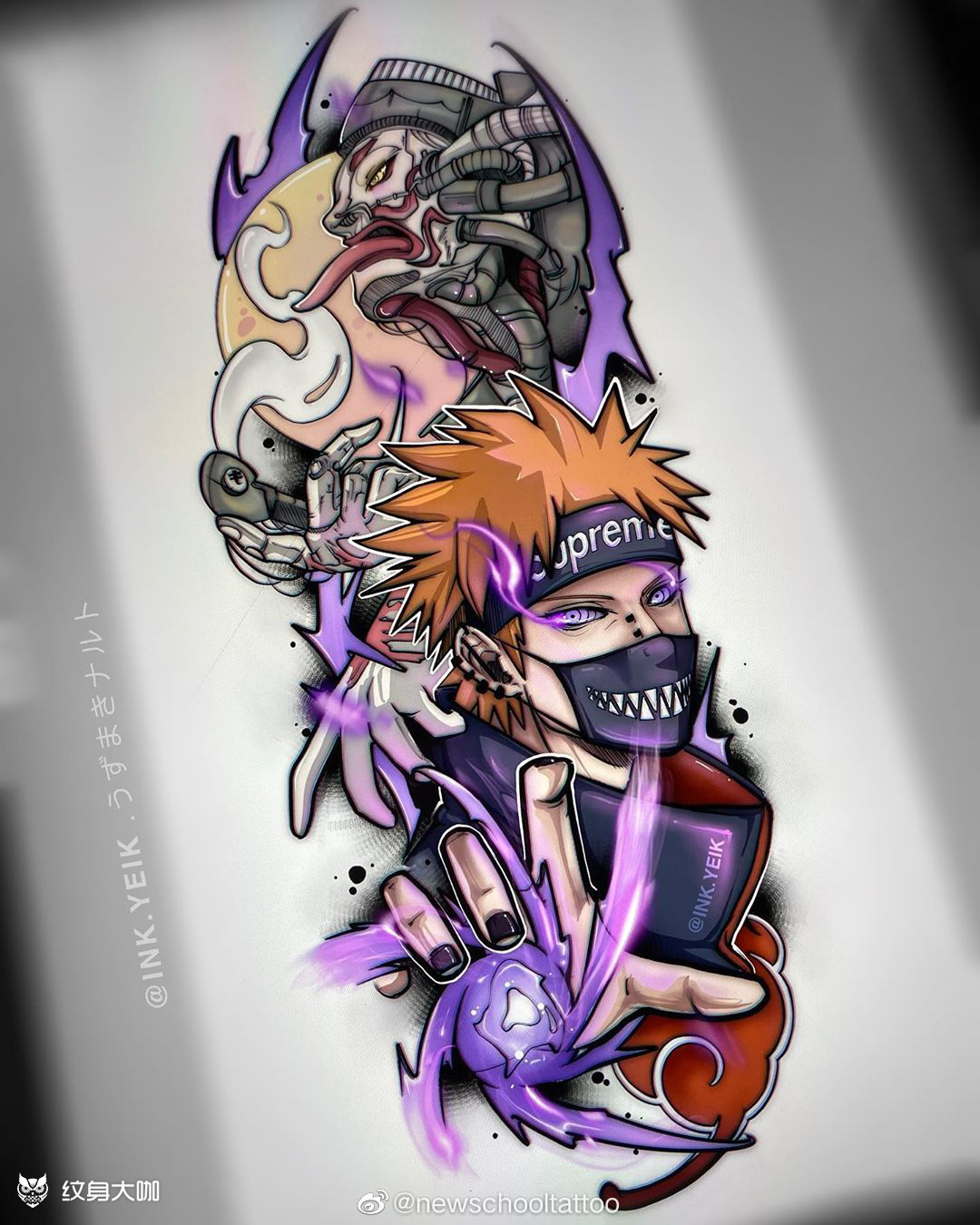 佩恩六道佩恩从网上下来了_纹身吧社区 - 纹身大咖