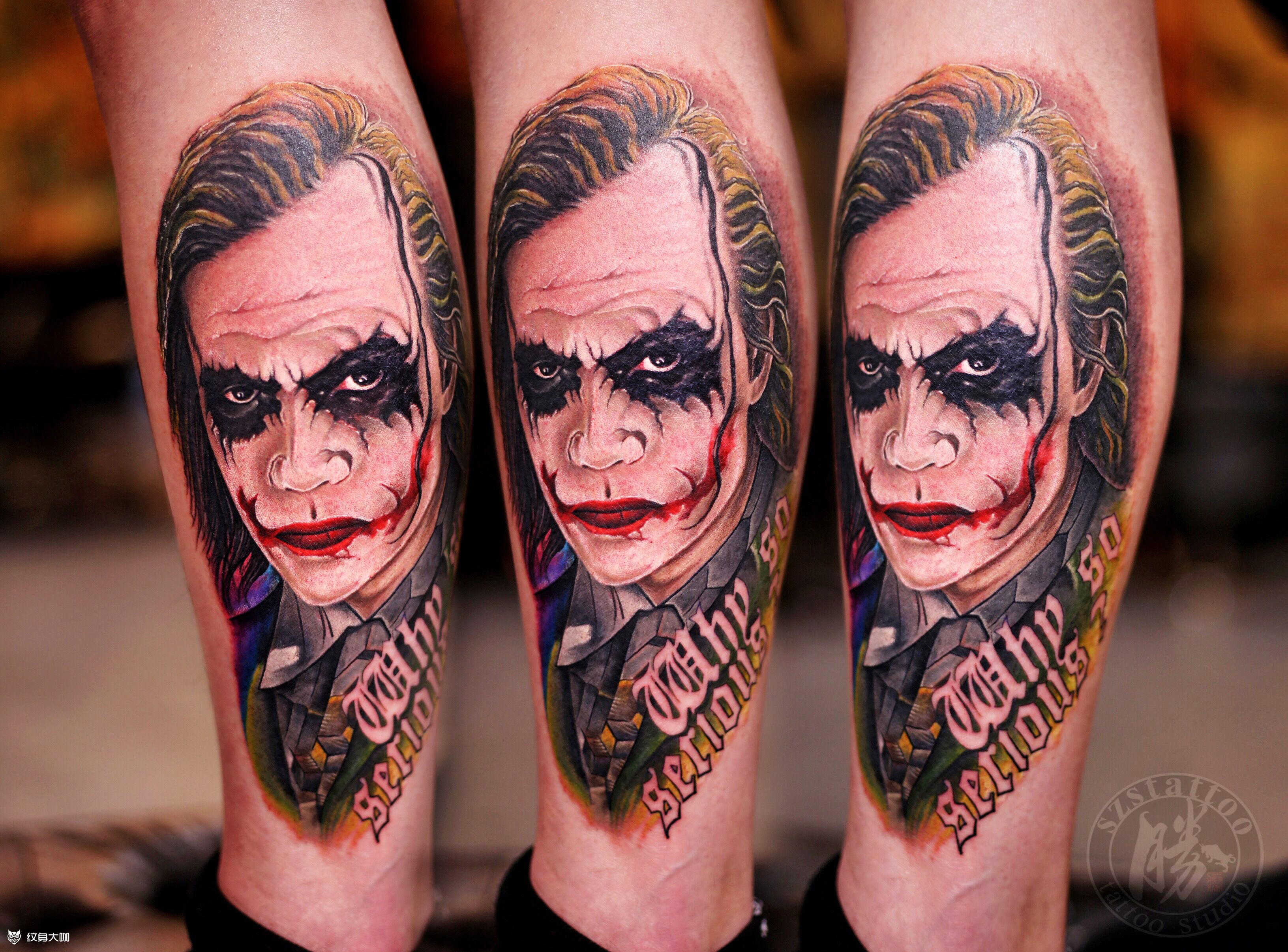 【彩色写实小丑】 -外表不一定_纹身吧社区 - 纹身大咖