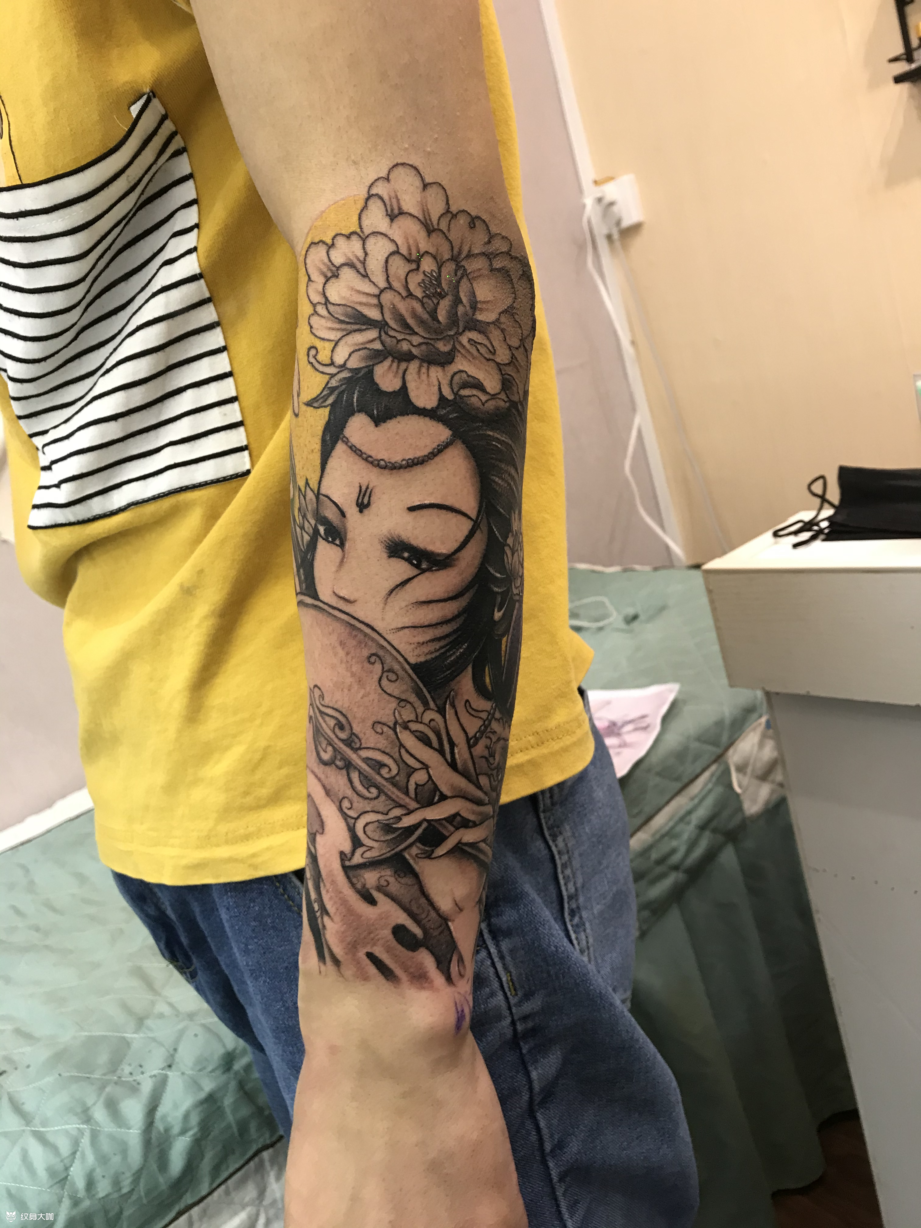 艺伎_纹身图案手稿图片_俊成的纹身作品集