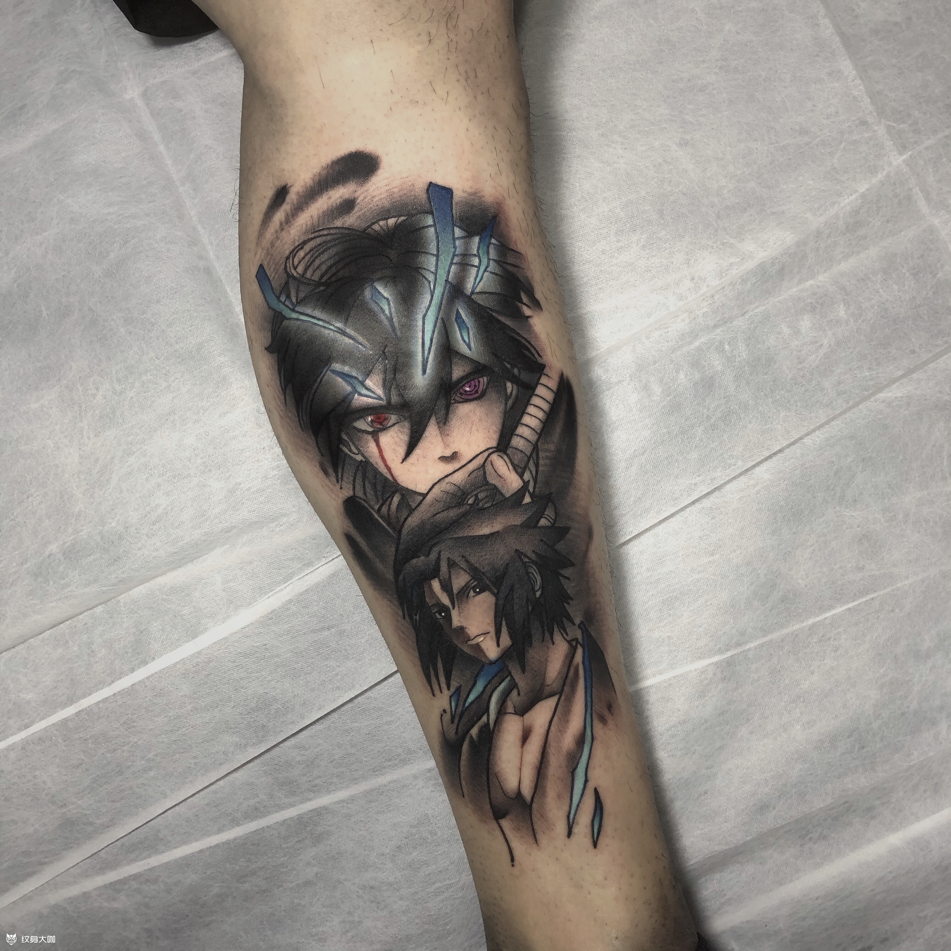 佐助_纹身图案手稿图片_inkz的纹身作品集