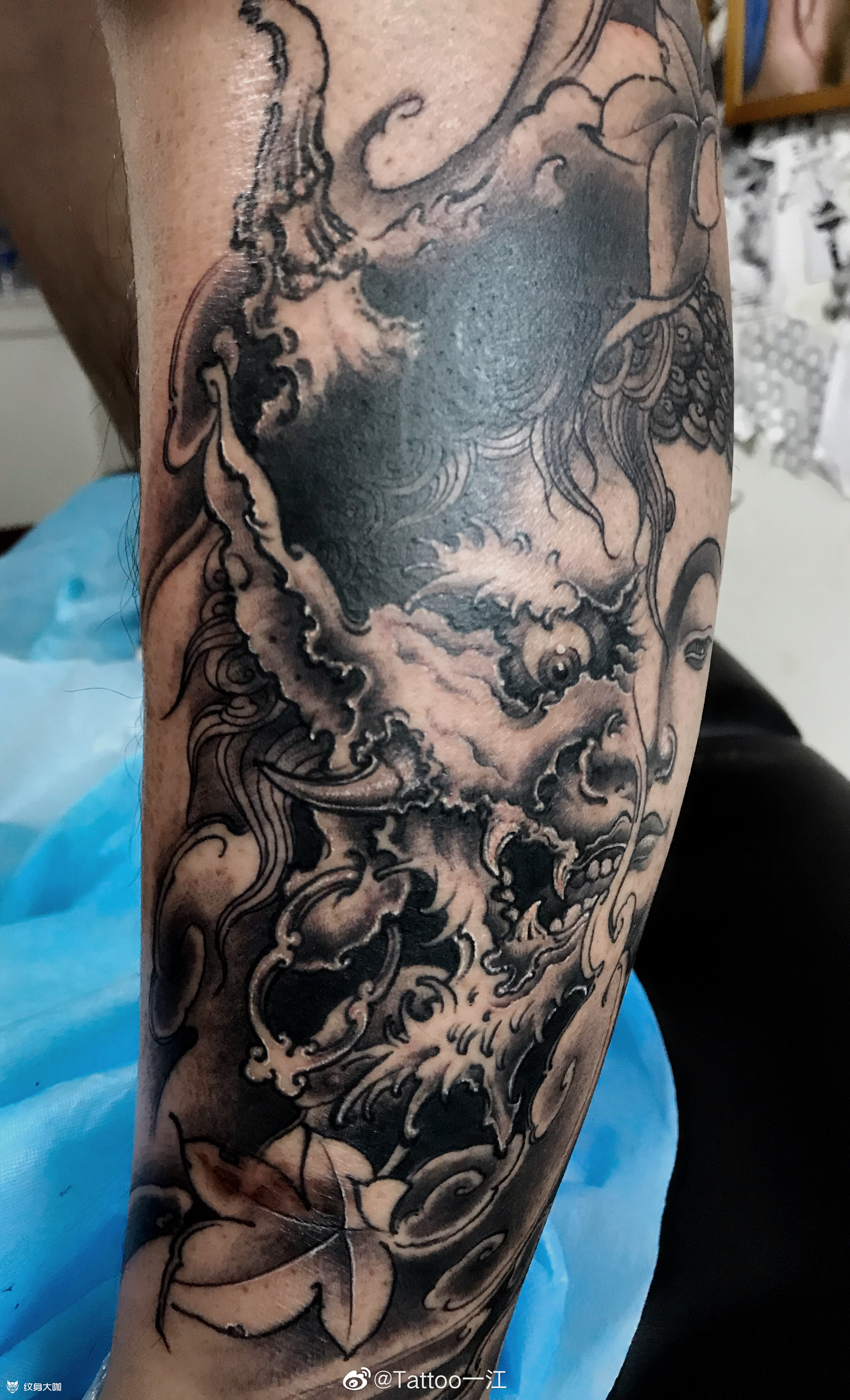 佛,魔_纹身图案手稿图片_jiang的纹身作品集