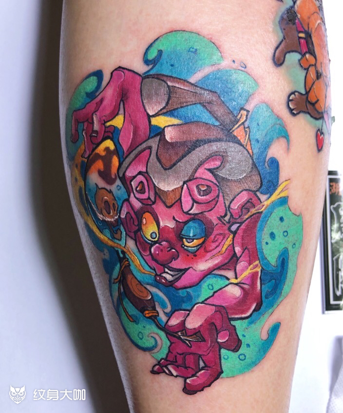 酒吞童子_纹身图案手稿图片_雕洋的纹身作品集