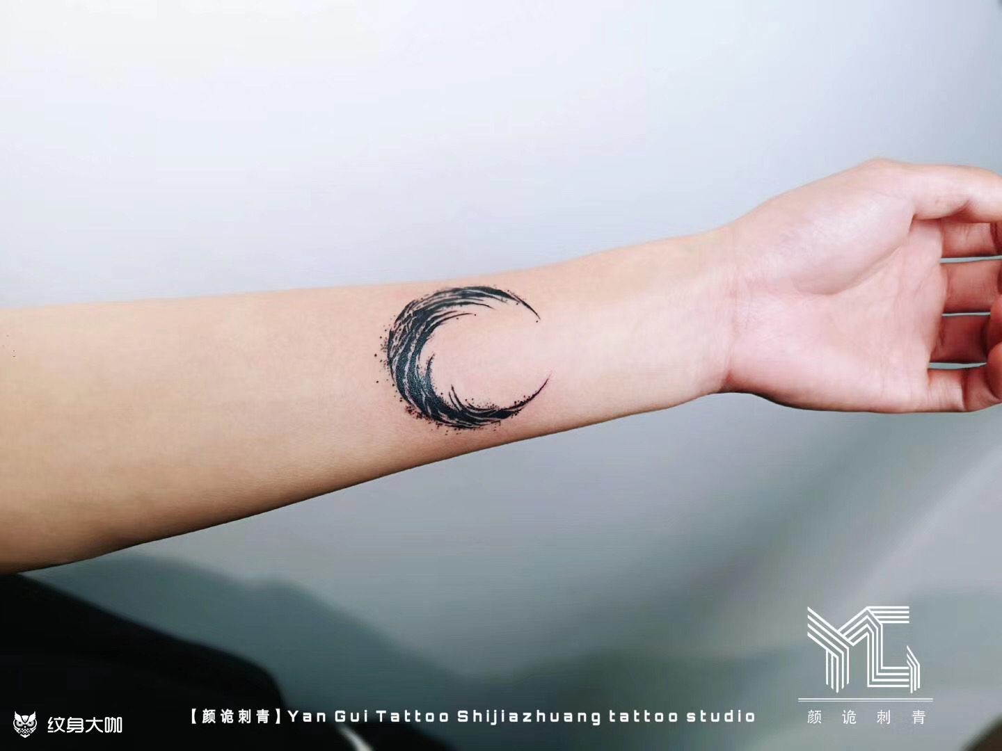 暗黑月亮_纹身图案手稿图片_范晨阳的纹身作品集