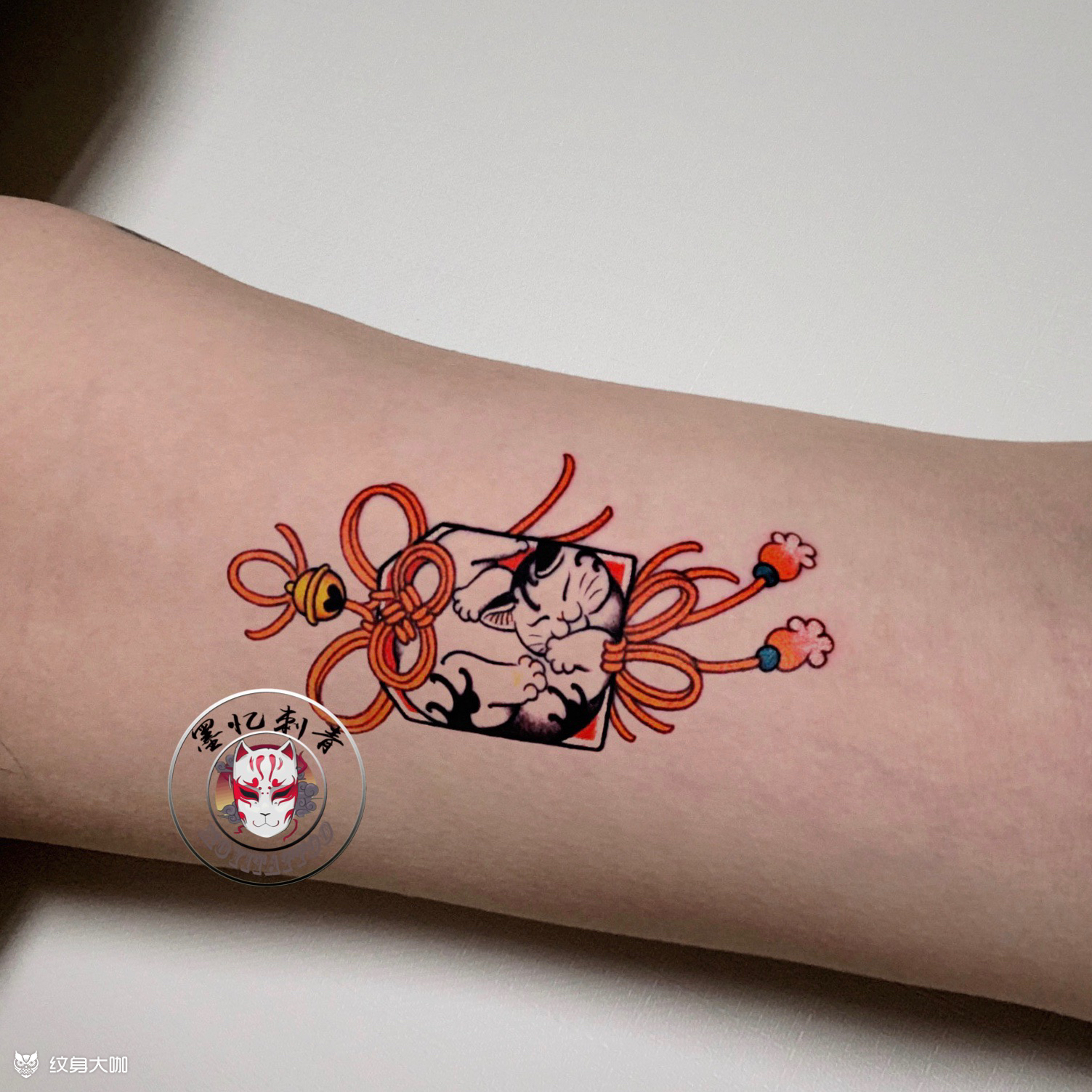 日式护身符._纹身图案手稿图片_墨忆的纹身作品集