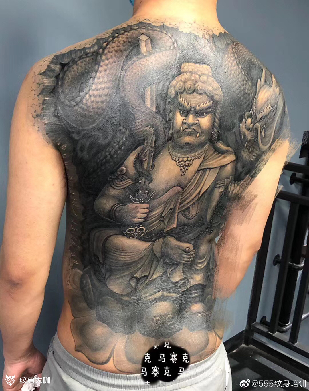 不动明王(大黑天)_纹身图案手稿图片_颜加明的纹身作品集