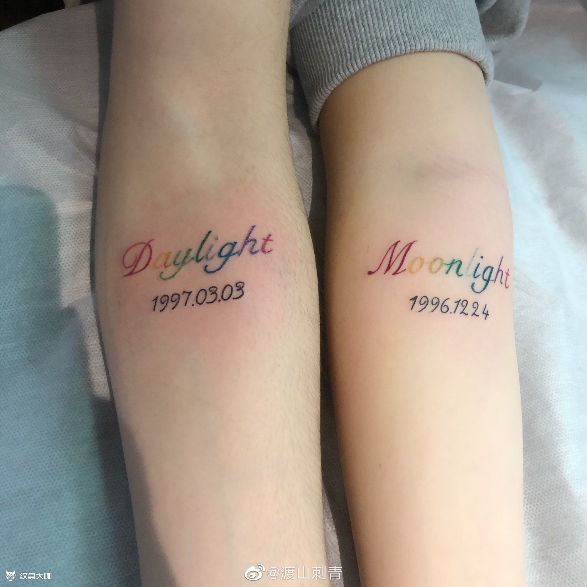 彩色字母_纹身图案手稿图片_鸡尖的纹身作品集